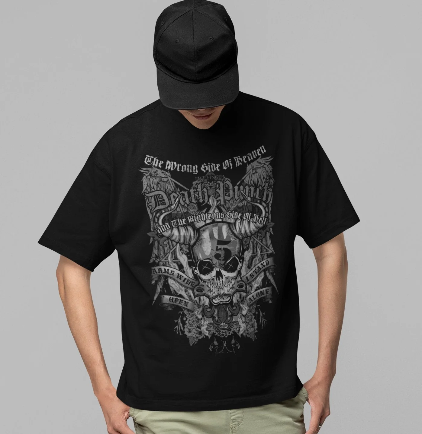 Five Finger Death Punch - Righteous Side of Evil Jumbo Print T-Shirt - Image 2