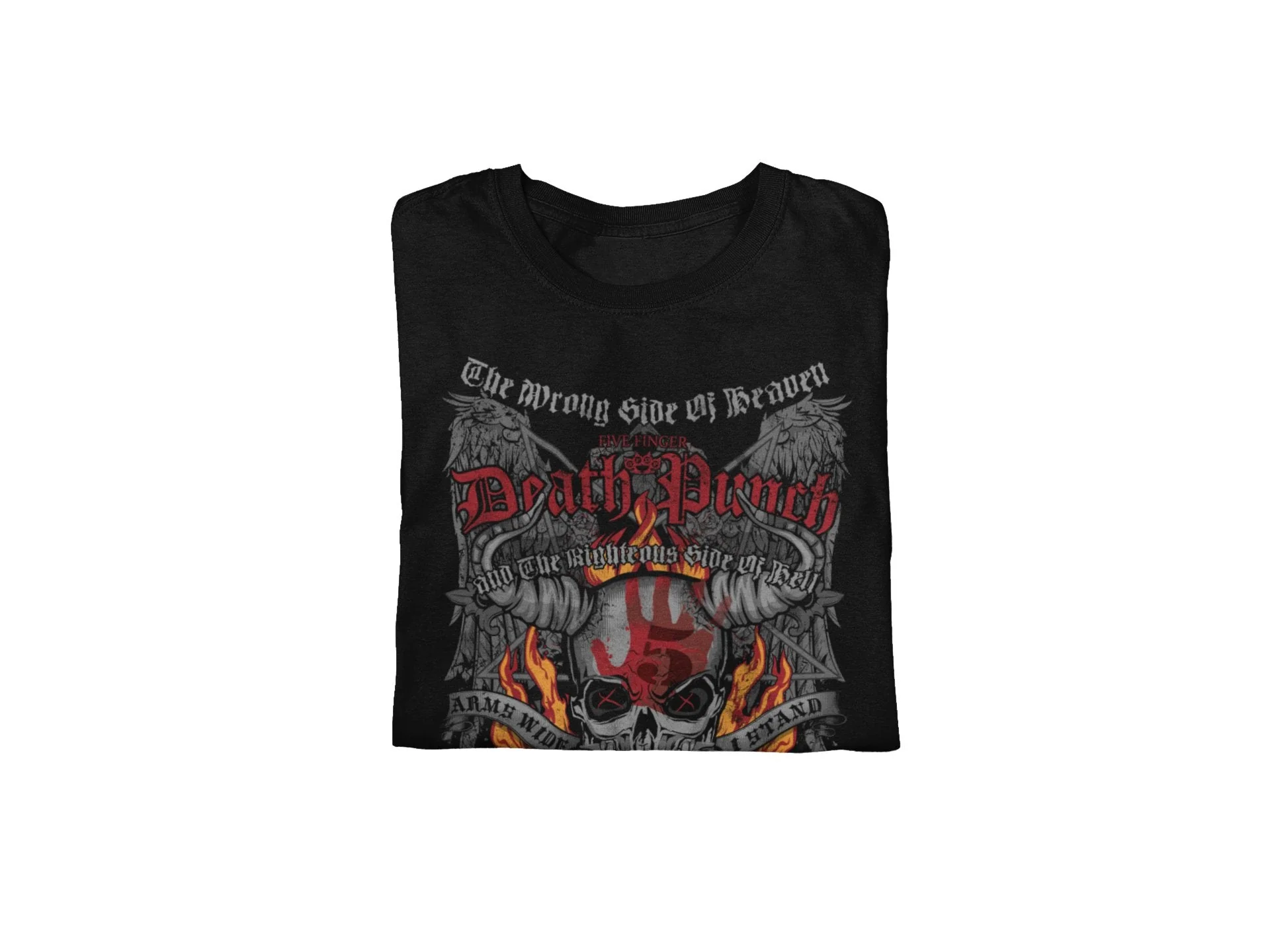 Five Finger Death Punch - Wrong or Righteous Jumbo Print T-Shirt - Image 3