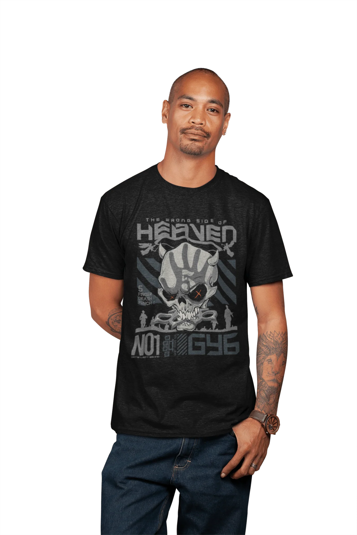 Five Finger Death Punch - Wrong Side of Heaven T-Shirt - Image 2