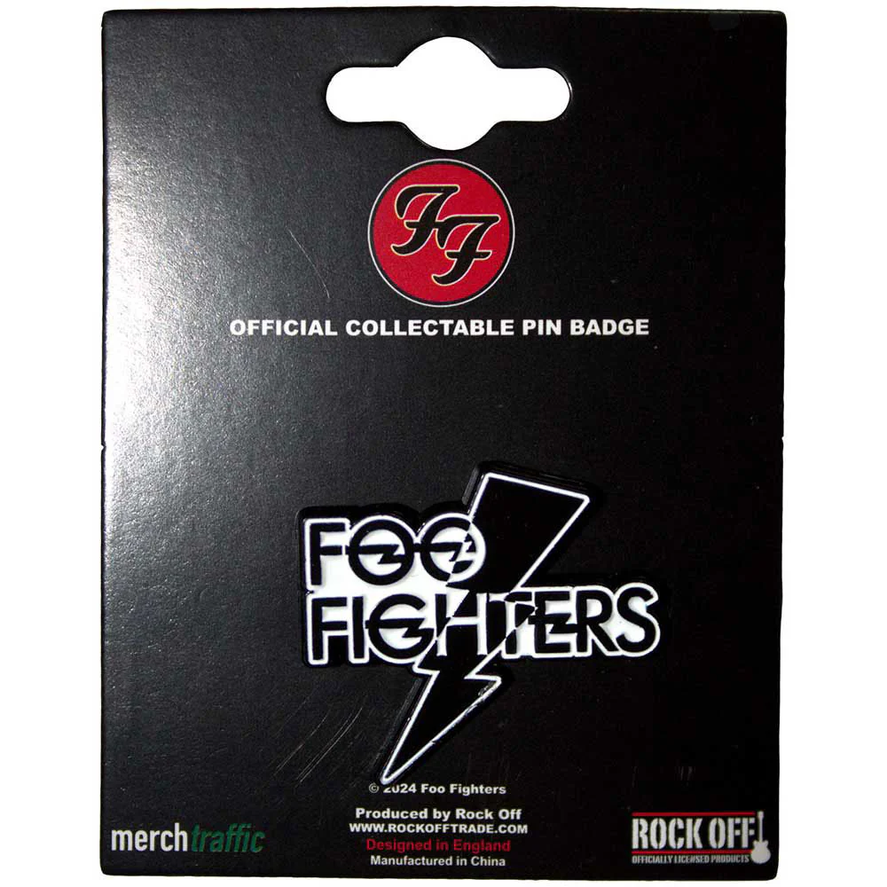 Flash Logo Pewter Pin Badge