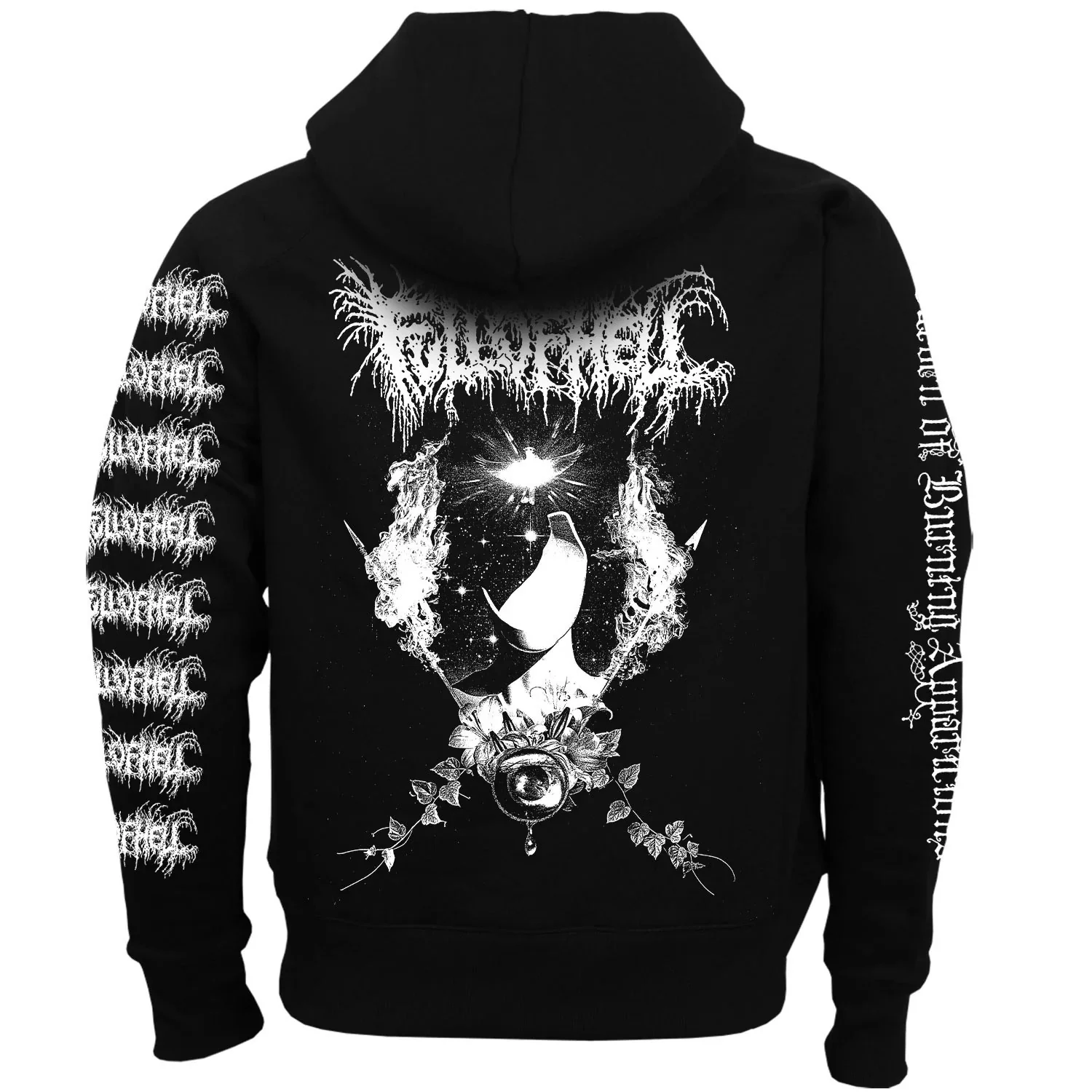 Garden of Burning Apparitions Zippered Hooded Sweatshirt - Image 2