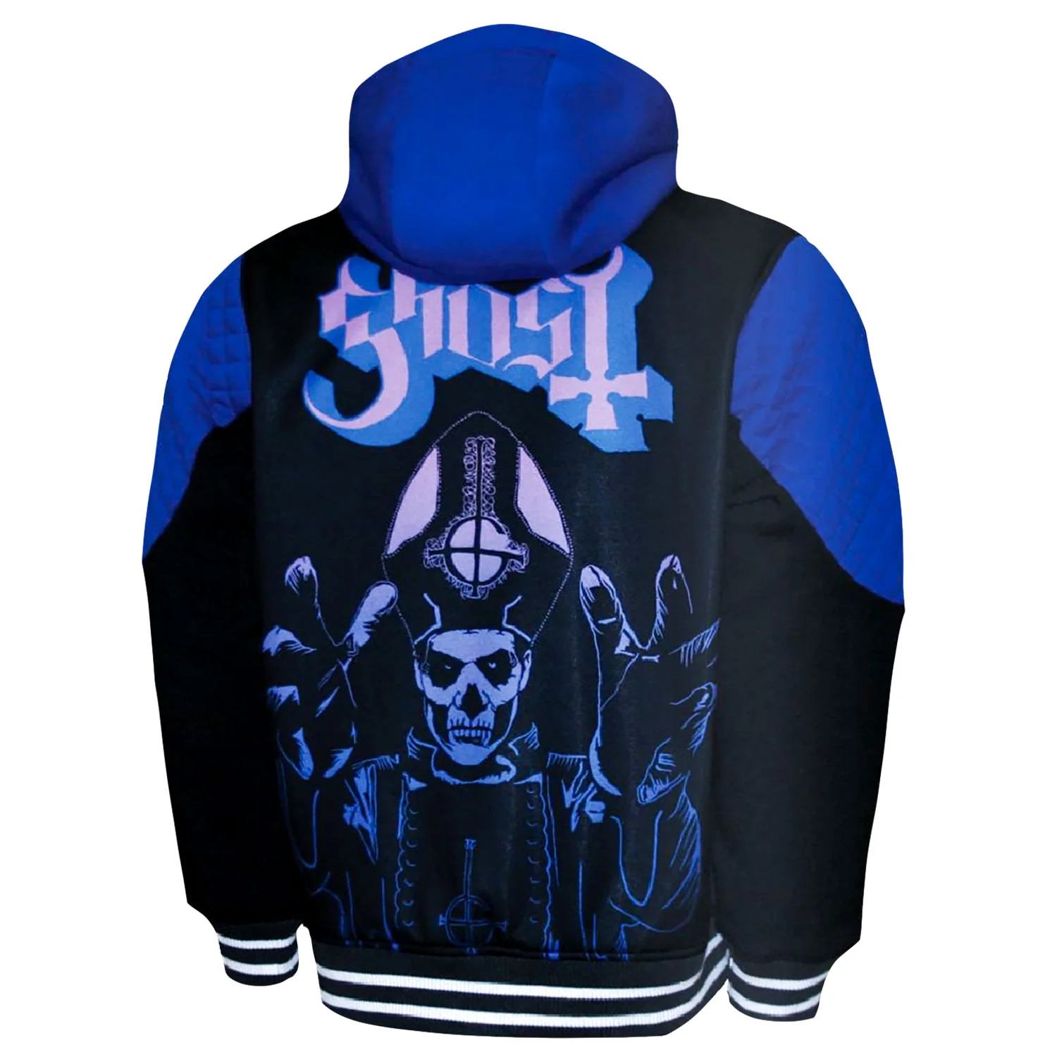 Double Knit Hoodie Zippered Hooded Sweatshirt - Image 2