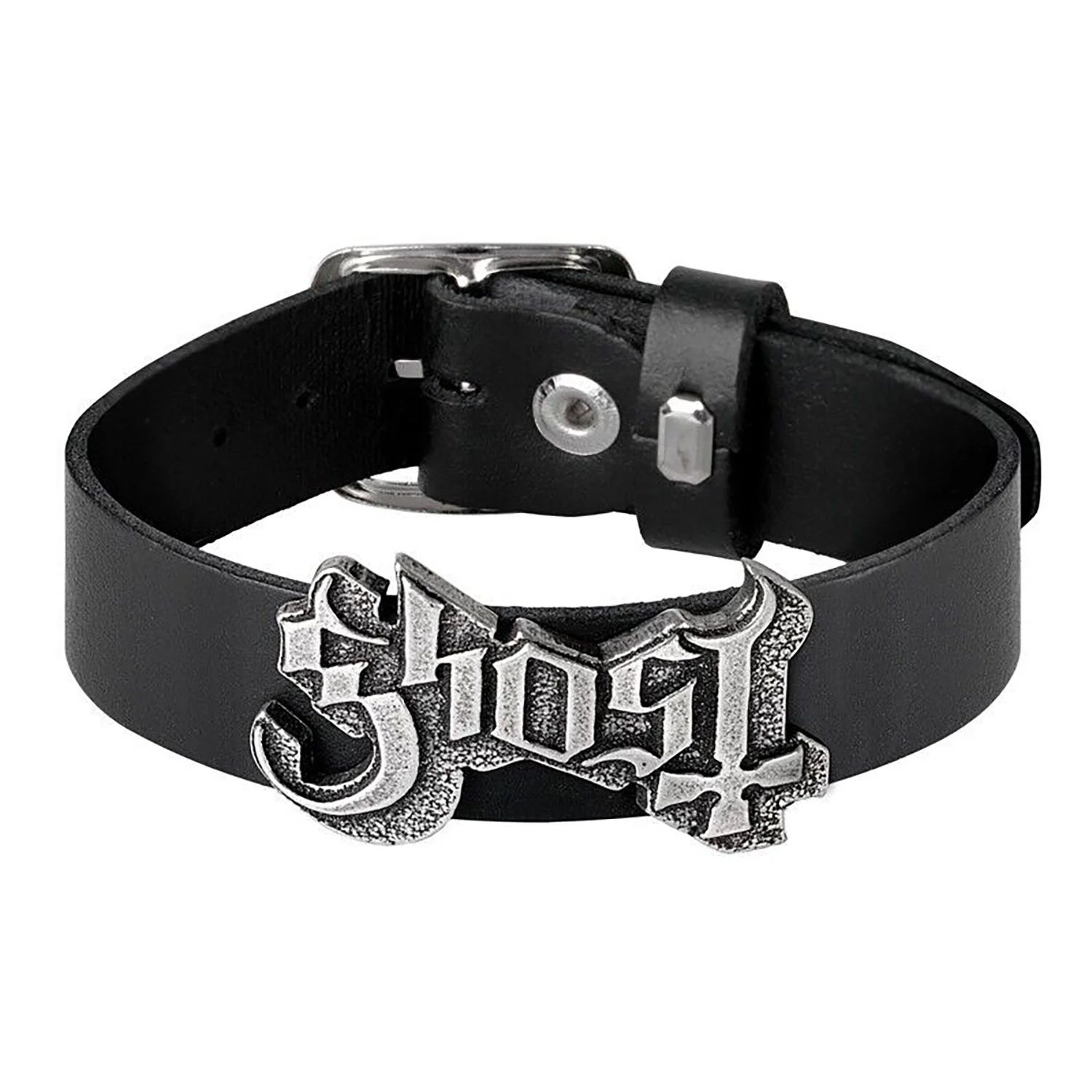 Logo Leather Wrist Strap Wristband