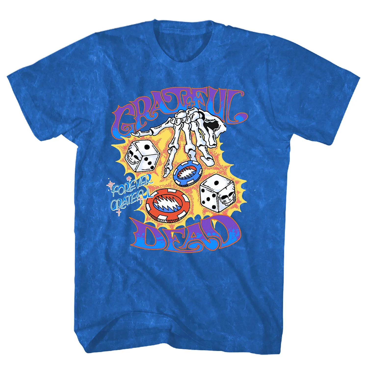 Las Vegas Sphere Collection On Blue Mineral Wash Tie Dye T-shirt