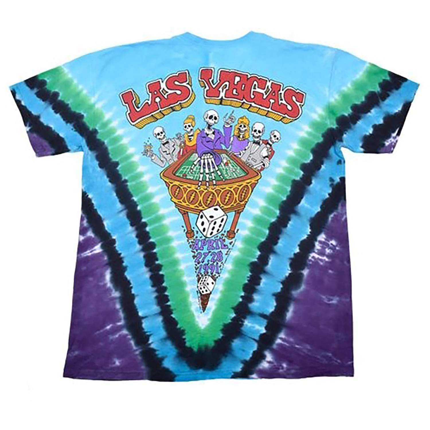 Laughing Bones Tie Dye T-shirt - Image 2