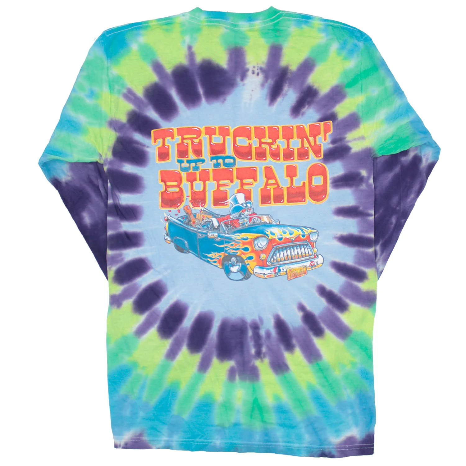Truckin' to Buffalo Tie Dye Long Sleeve - Image 2