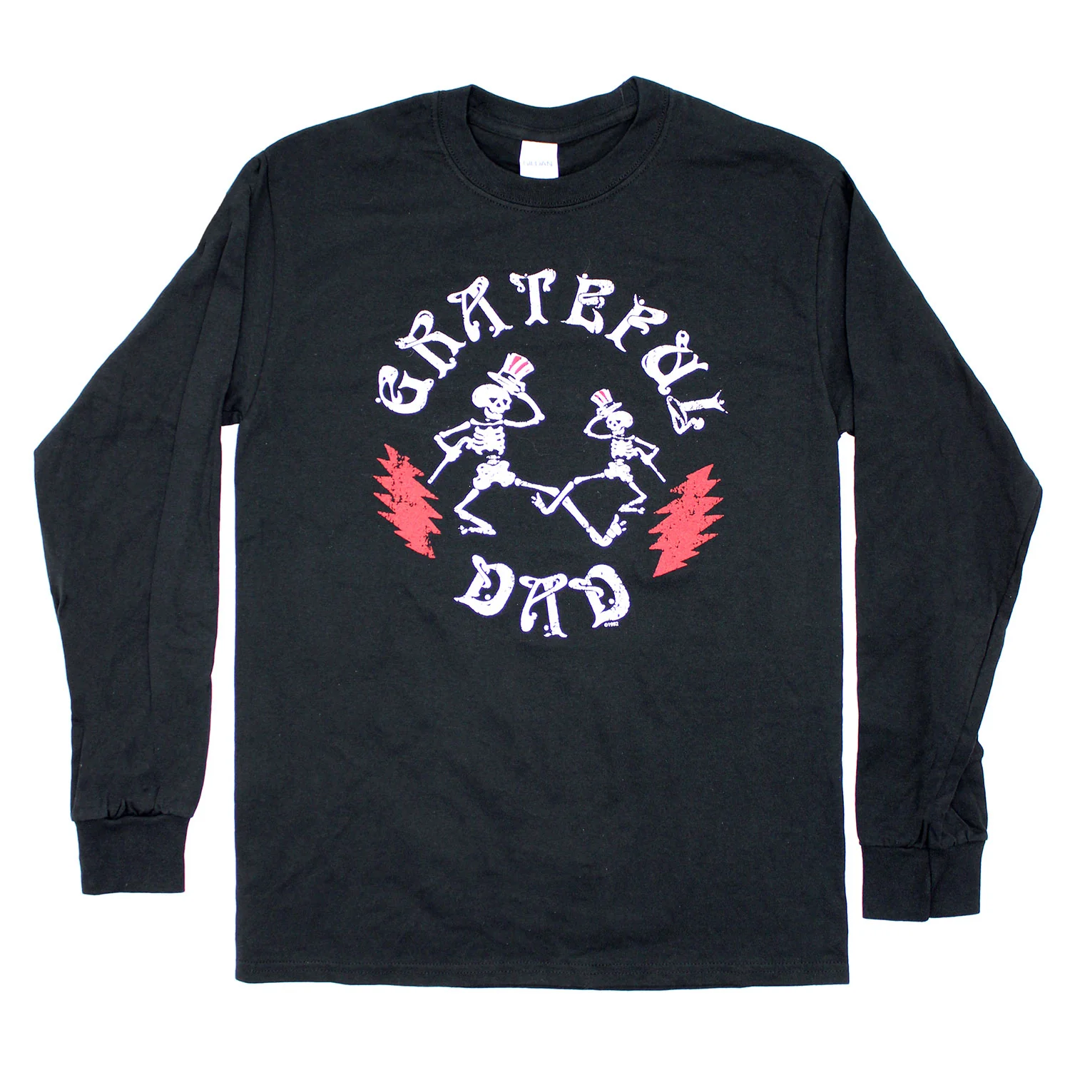 Vintage Distressed Dancing Skeletons Logo Long Sleeve