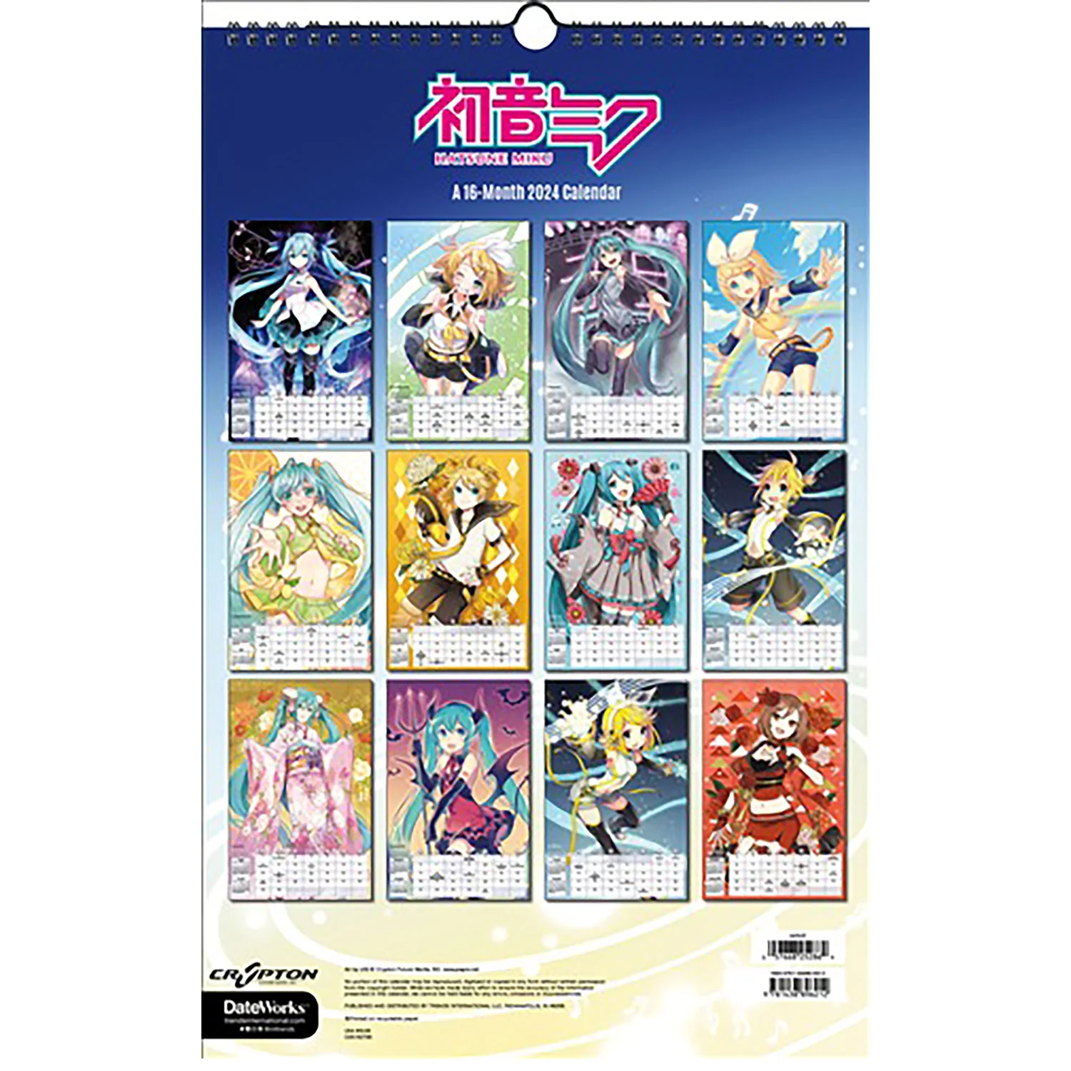 2024 Hatsune Miku Oversized Poster Calendar Calendar - Image 2