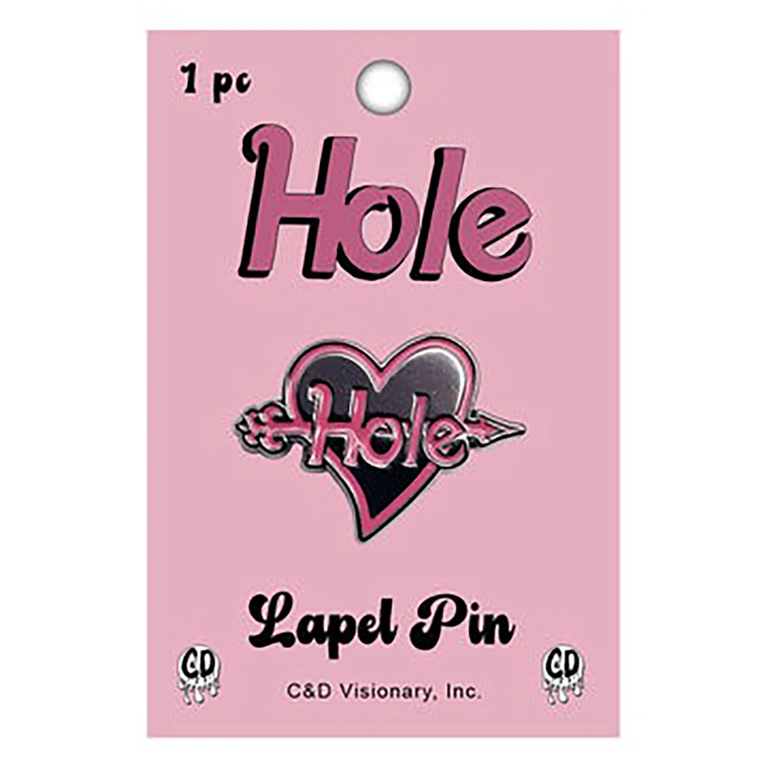 Heart Logo Pewter Pin Badge