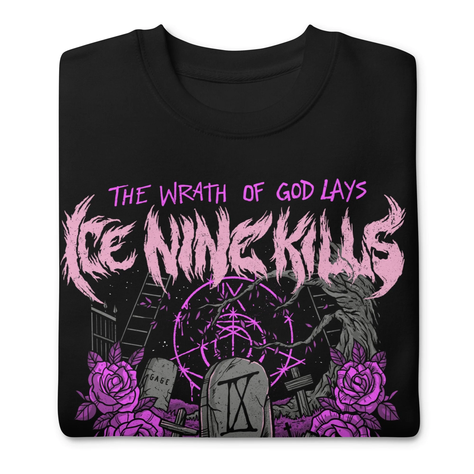 Ice Nine Kills - Purple Wrath Jumbo Print Sweatshirt - Image 3