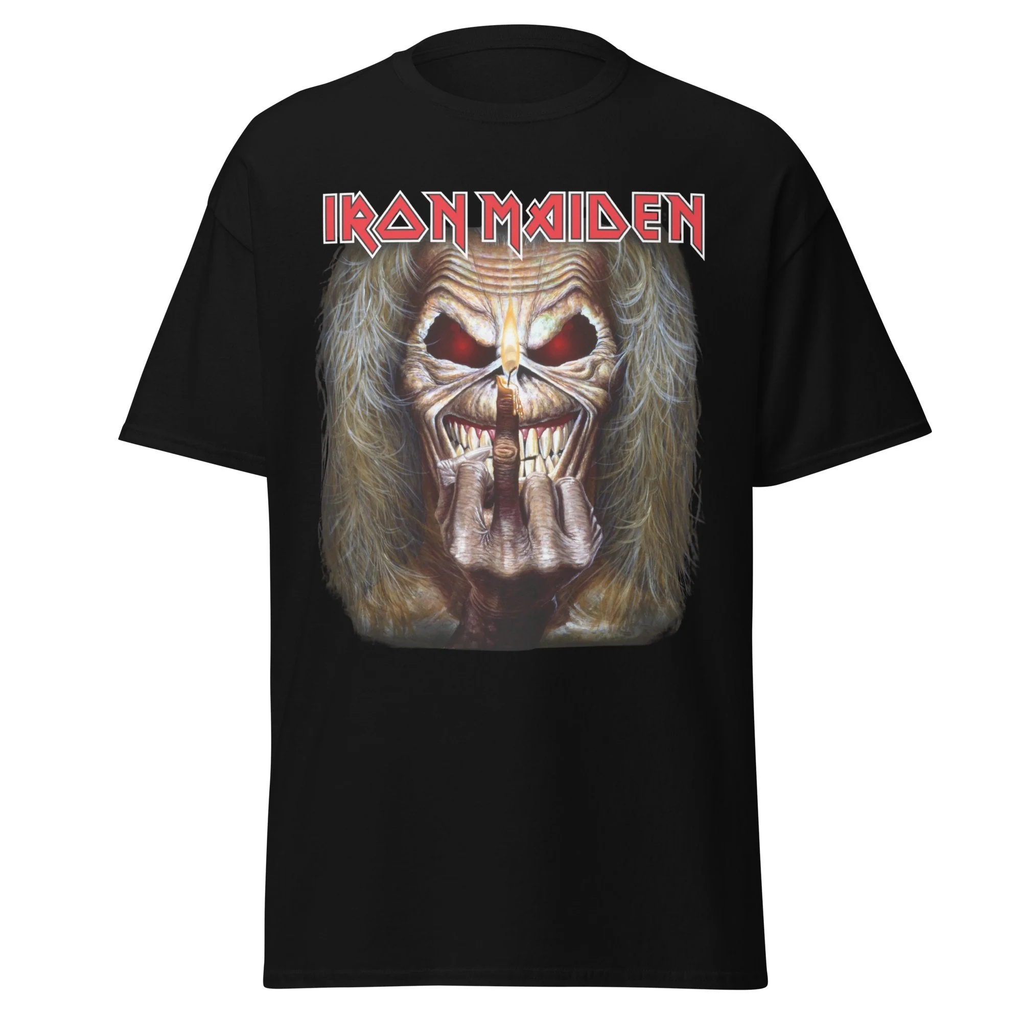 Iron Maiden - Candle Finger Jumbo Print T-Shirt