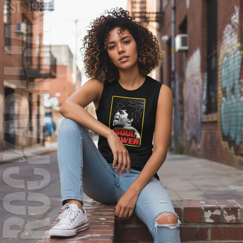 James Brown Soul Power Womens Tank - Image 2
