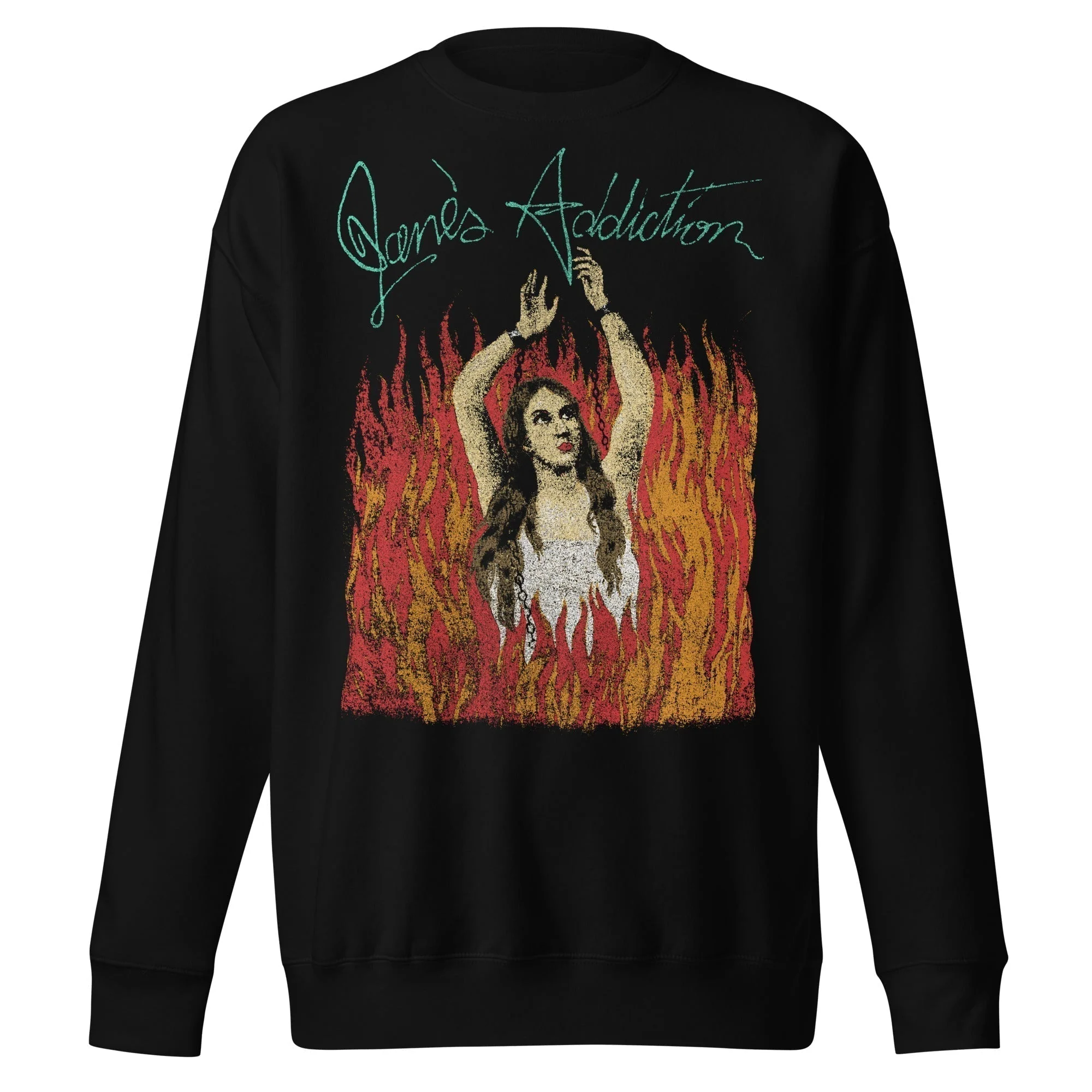 Janes Addiction - Flames Jumbo Print Sweatshirt