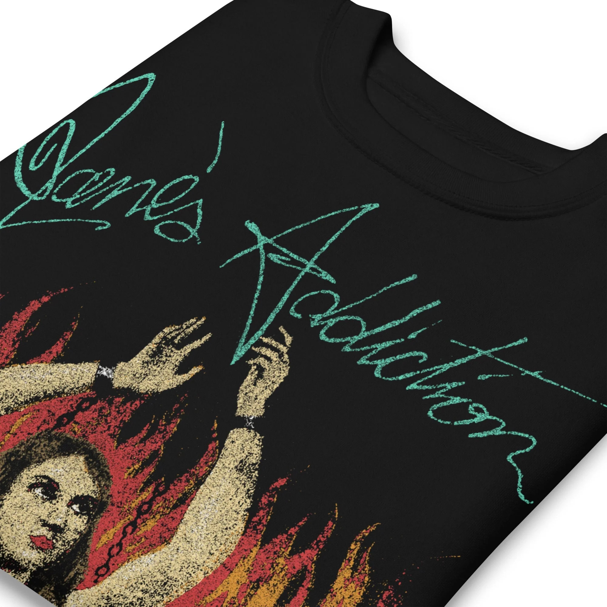 Janes Addiction - Flames Jumbo Print Sweatshirt - Image 2