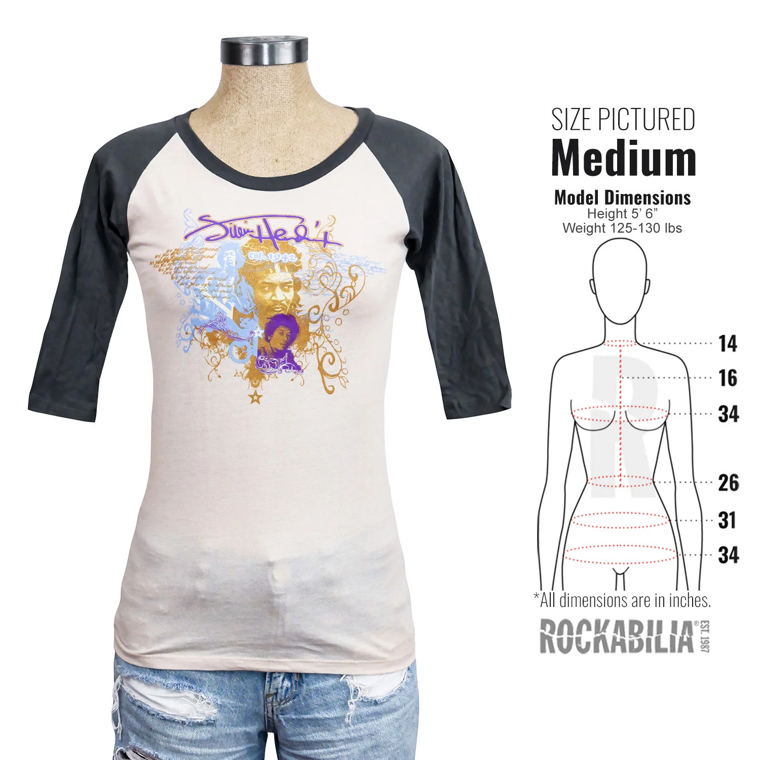 Are You Experienced Repeat Raglan Junior Top - Image 4