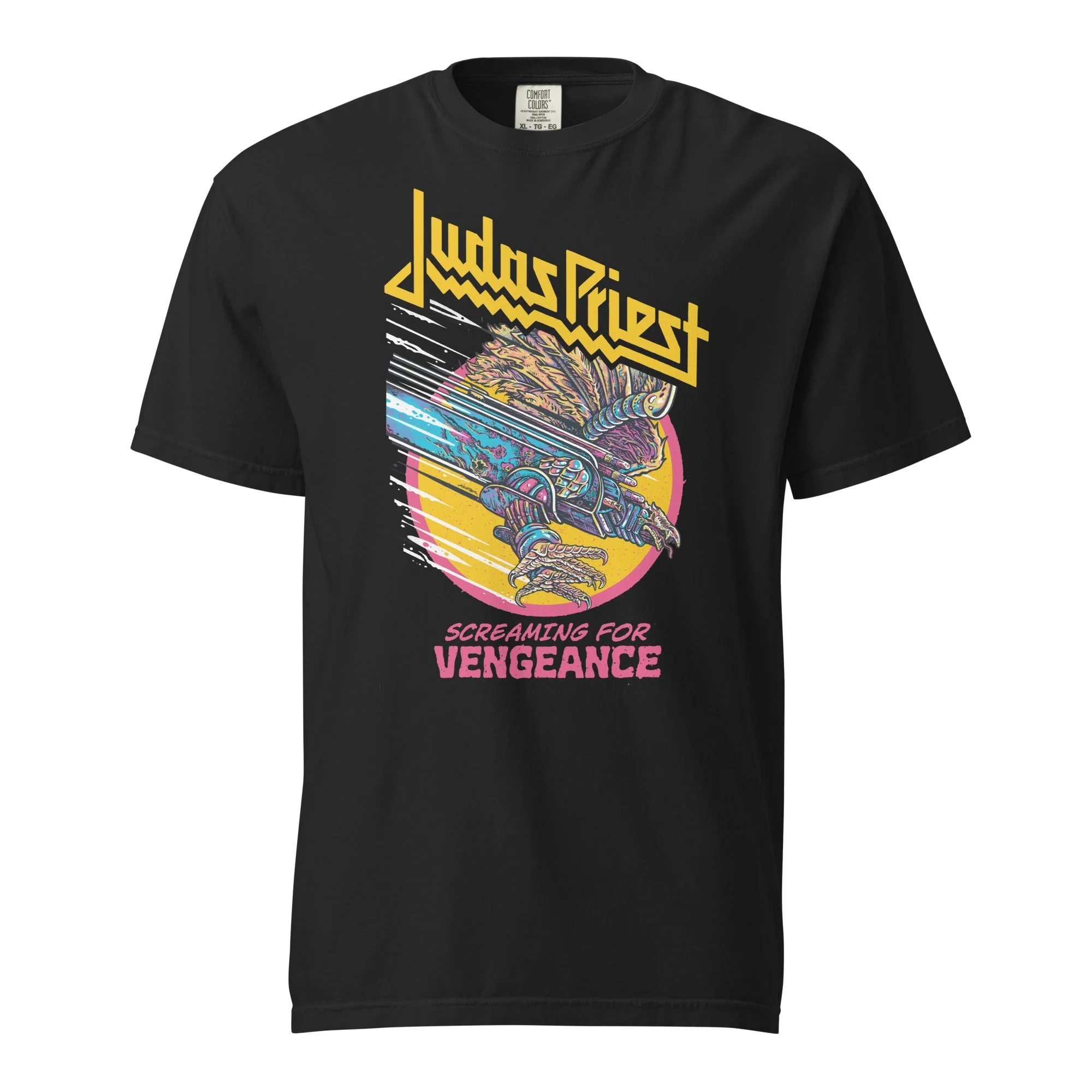 Judas Priest - 8th Studio Album Mineral Wash T-Shirt - Image 3