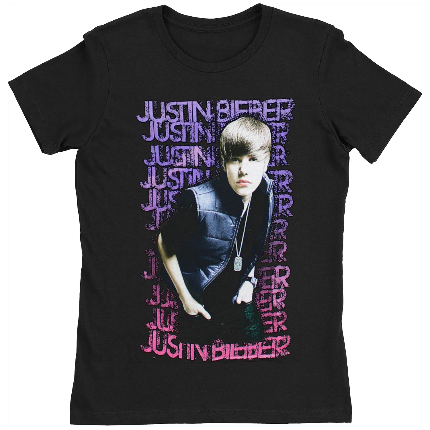 Retro Photo & Stacked Logos Junior Top