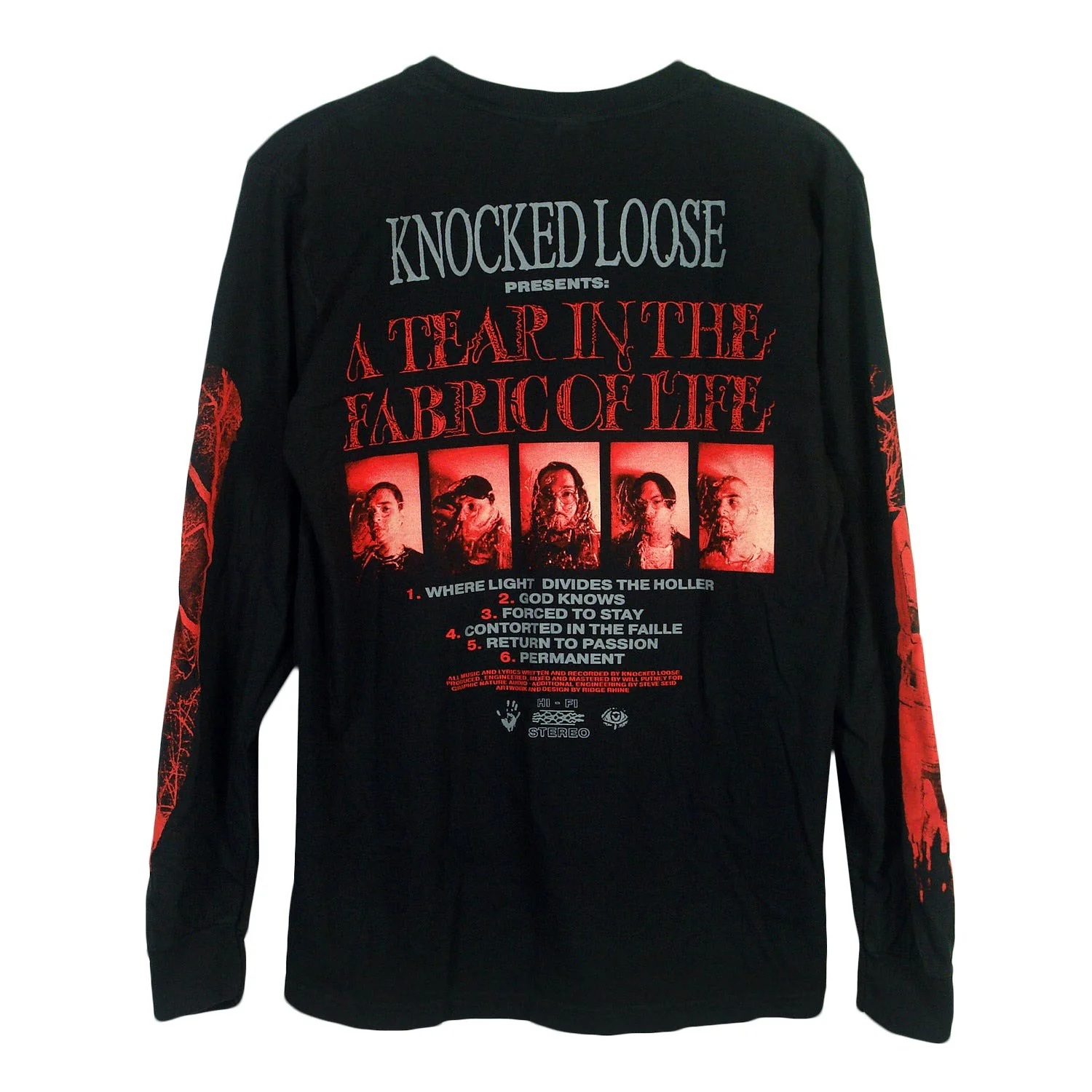 A Tear In The Fabric Of Life Black Long Sleeve - Image 2