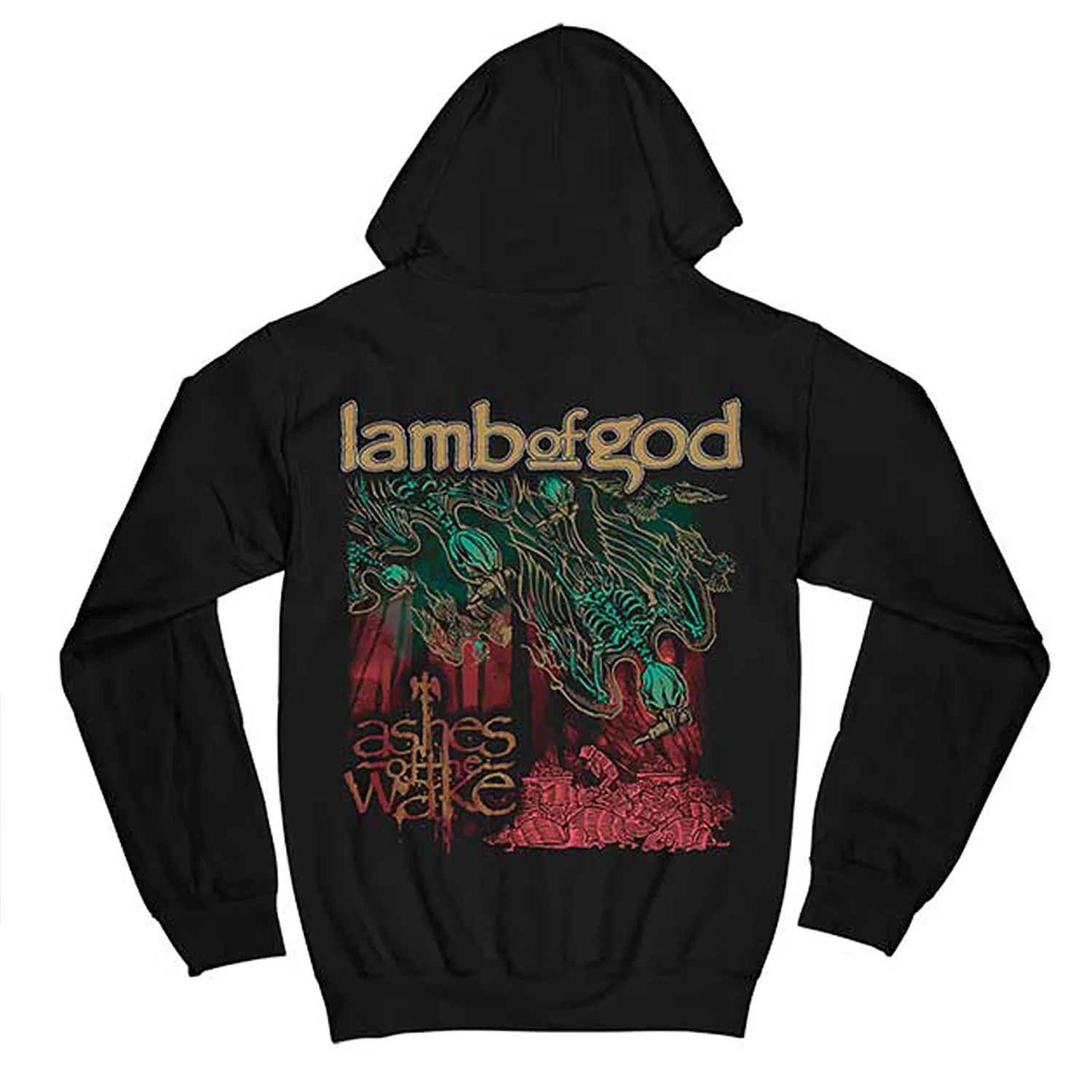 Ashes Of The Wake Album Cover Zippered Hooded Sweatshirt - Image 2