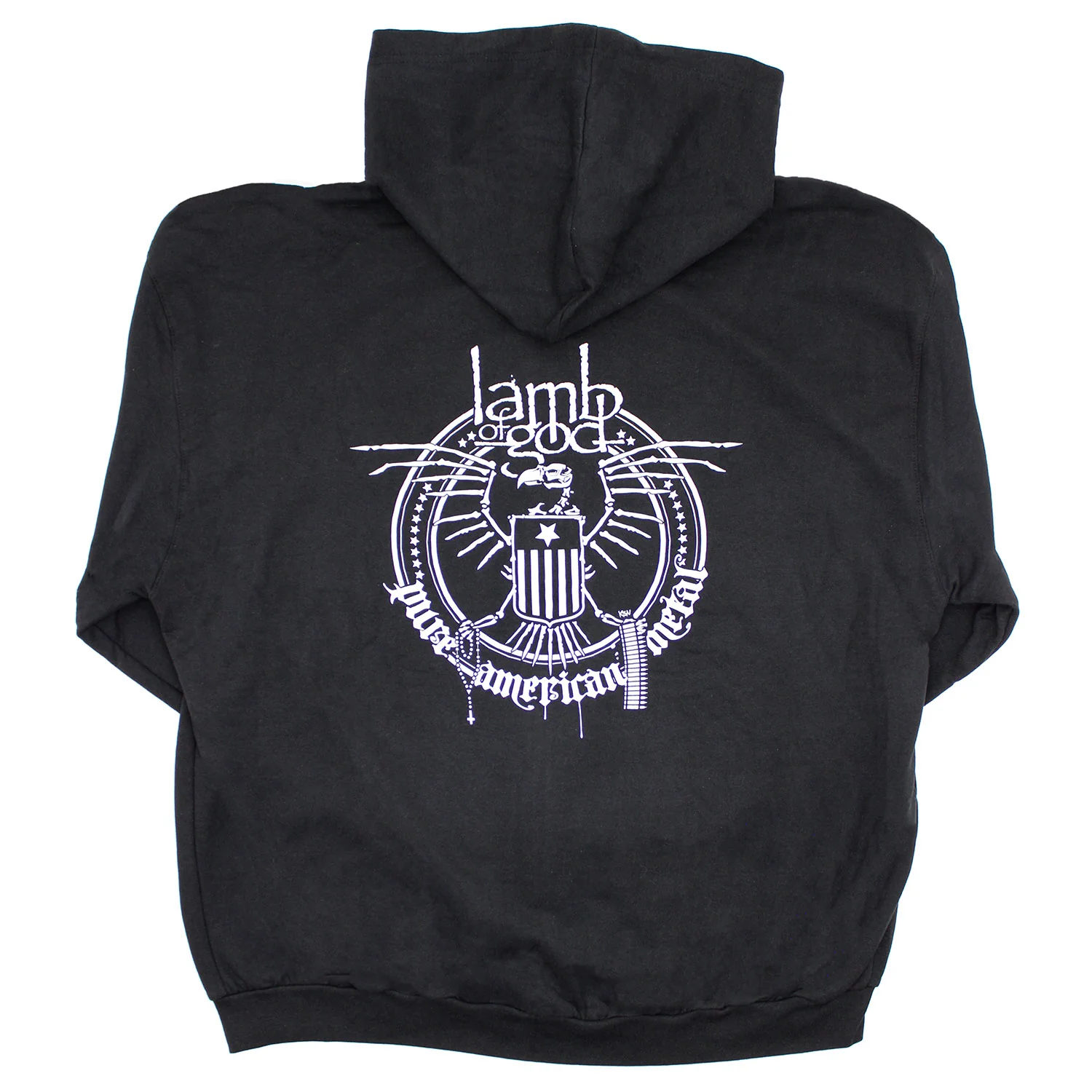 Logo With Pure American Metal Seal On Back Zippered Hooded Sweatshirt - Image 2