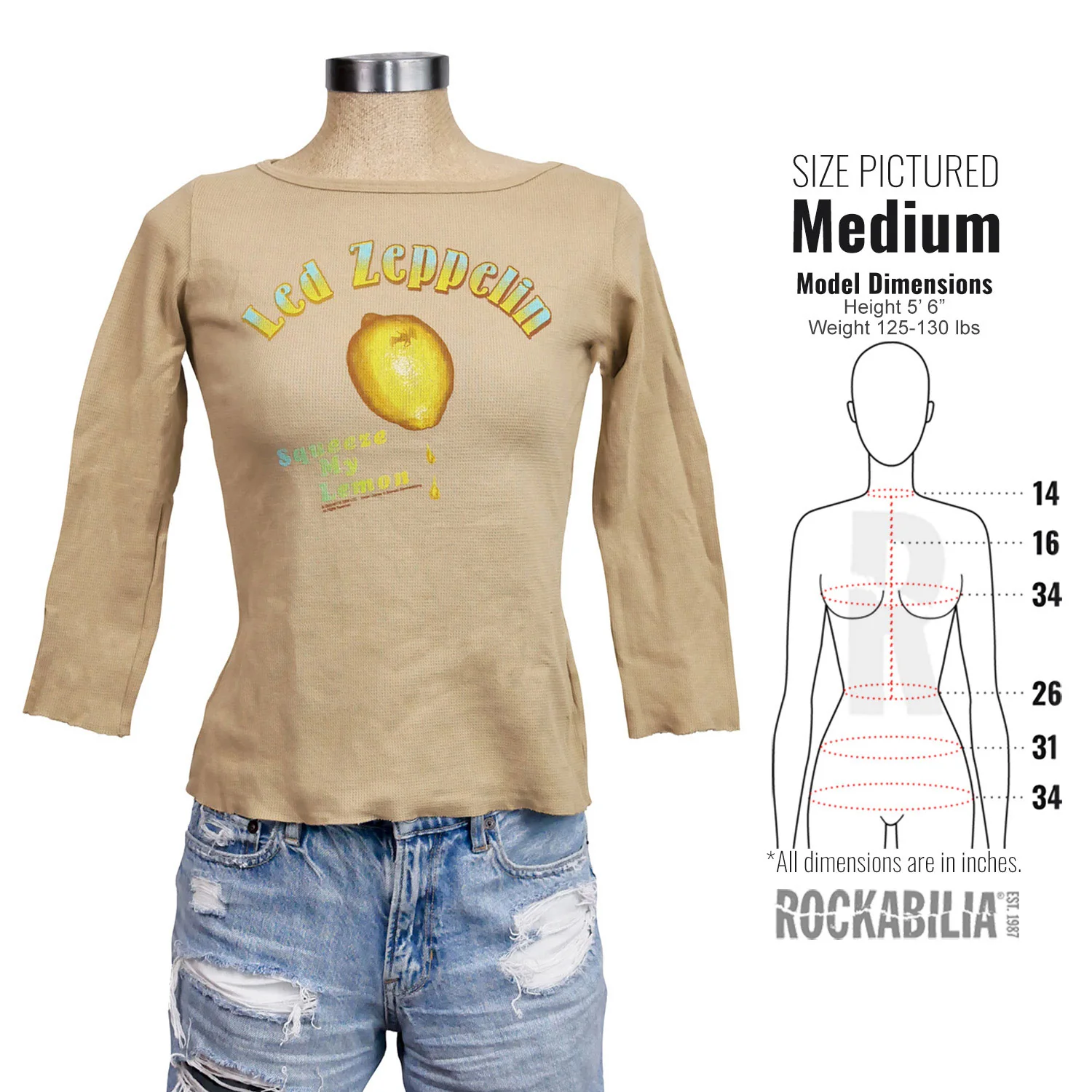 Squeeze My Lemon Thermal Junior Top - Image 3