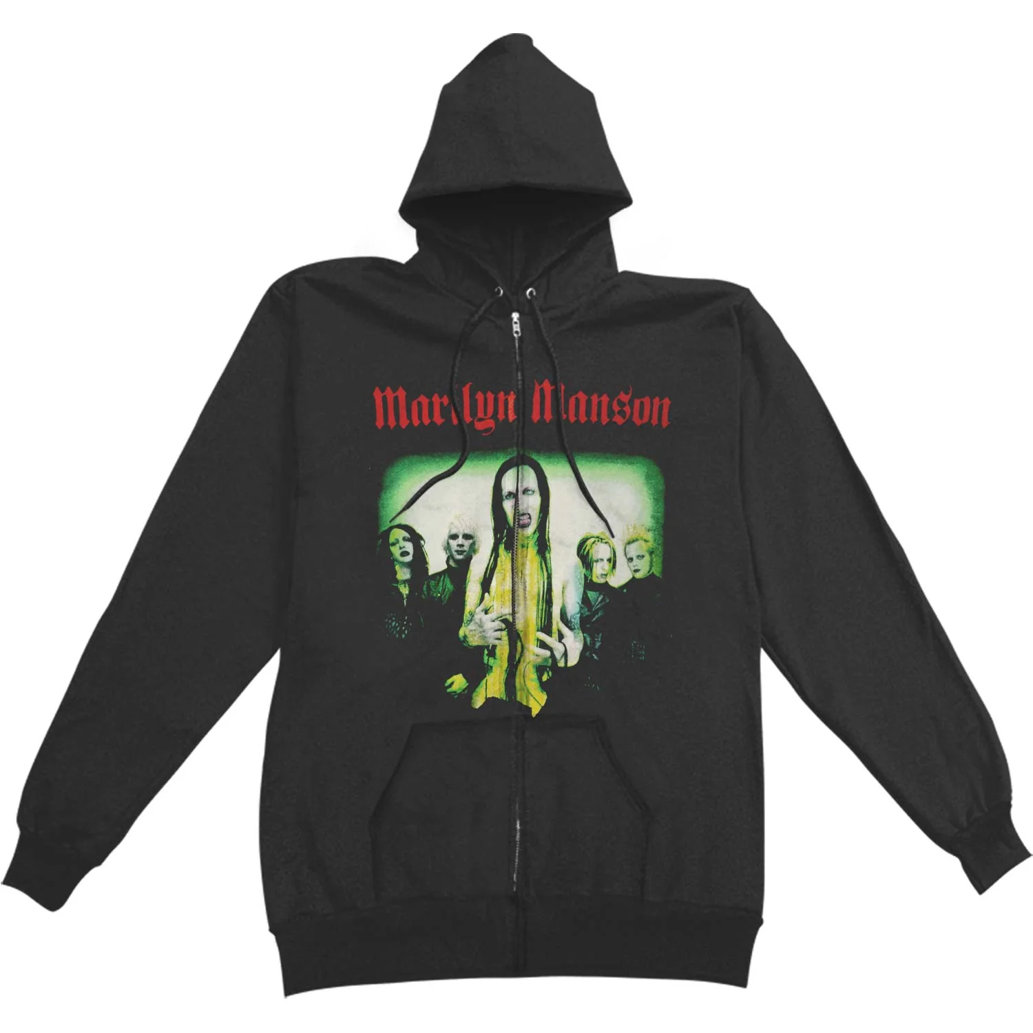 Group Photo Zippered Hooded Sweatshirt