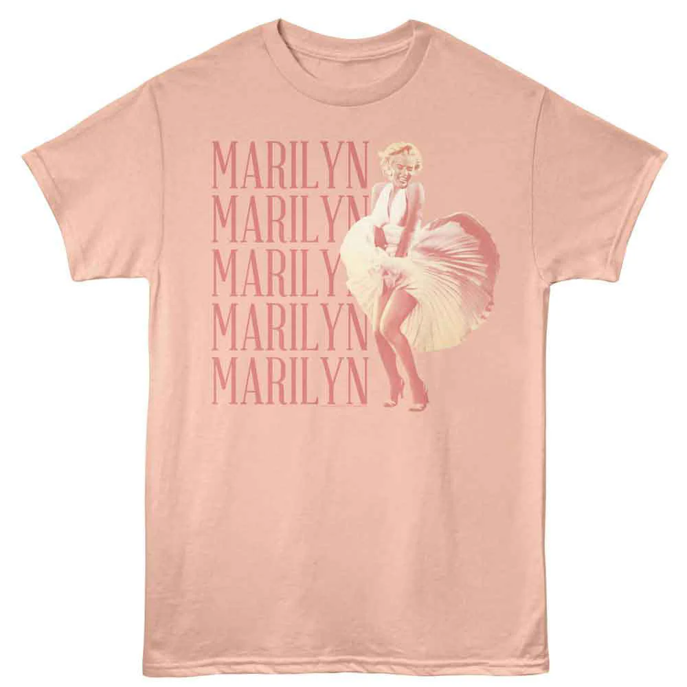 Marilyn Monroe Swept Skirt Repeat T-shirt
