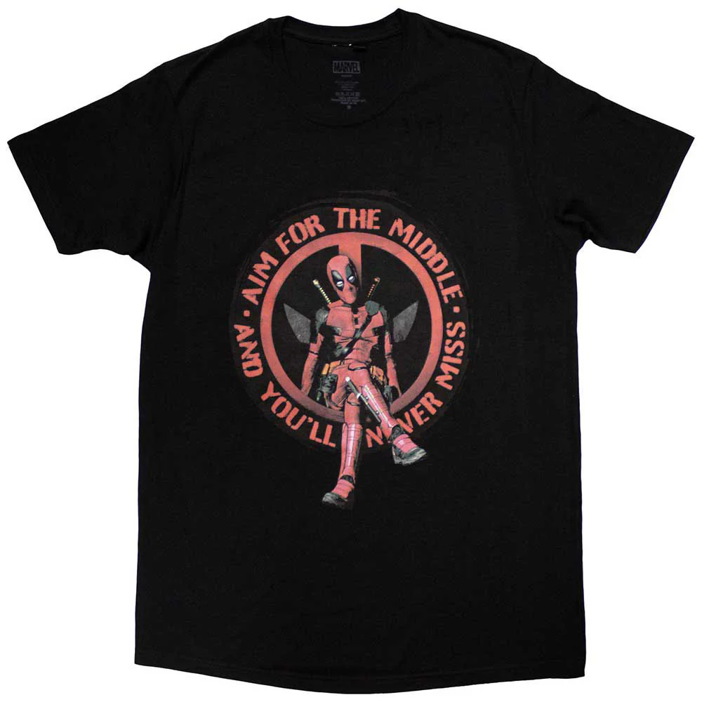 Deadpool Aim Middle T-shirt