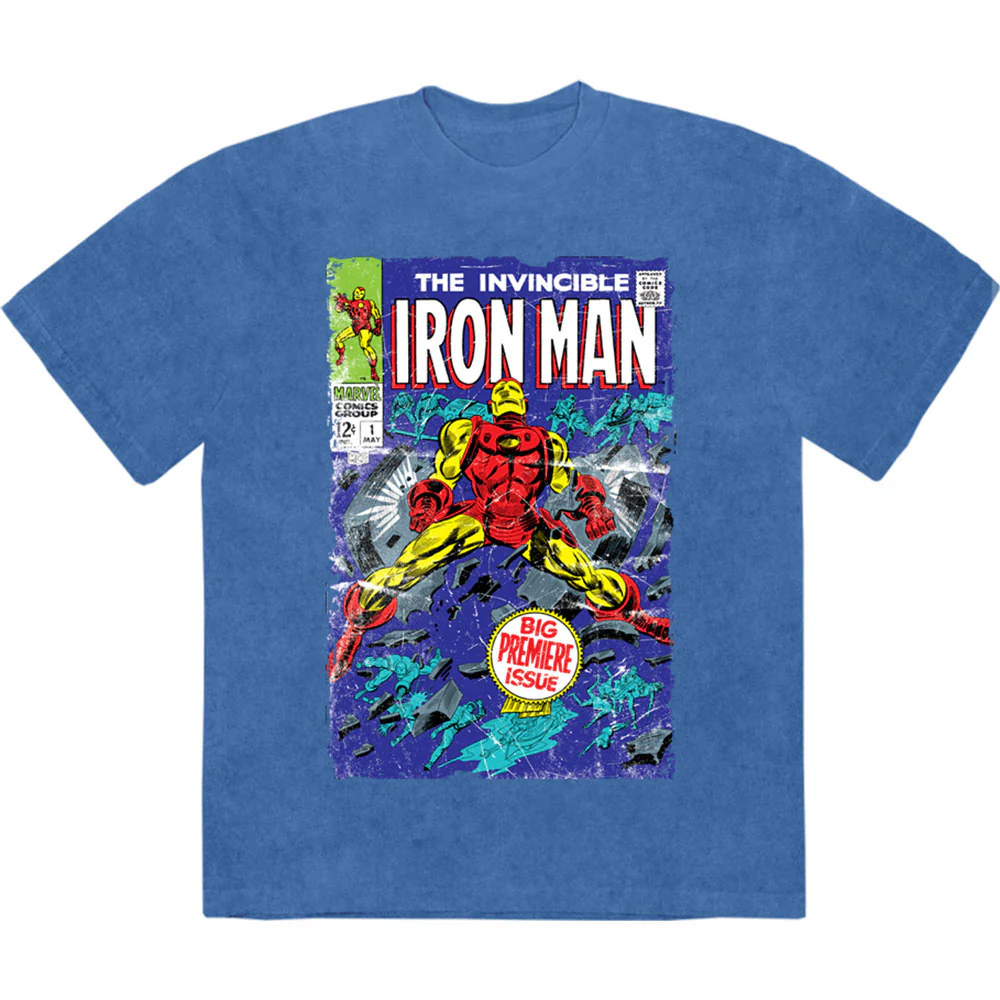 The Invincible Iron Man Stone Wash T-shirt