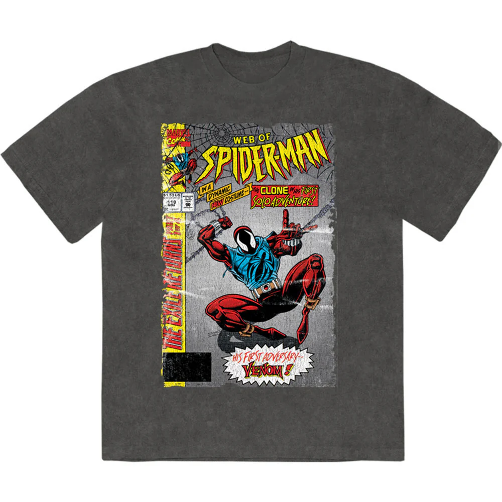 Web Of Spider-man Stone Wash T-shirt
