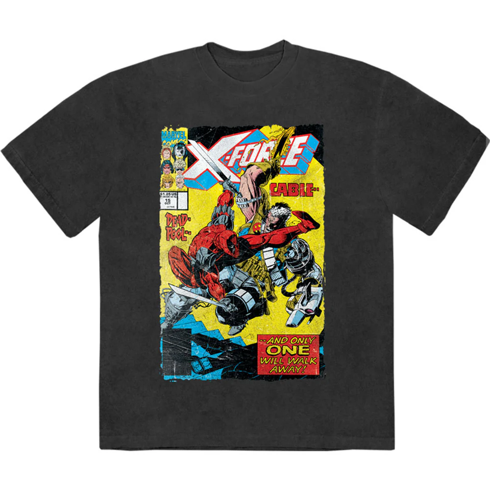 X-force Cable & Deadpool Stone Wash T-shirt