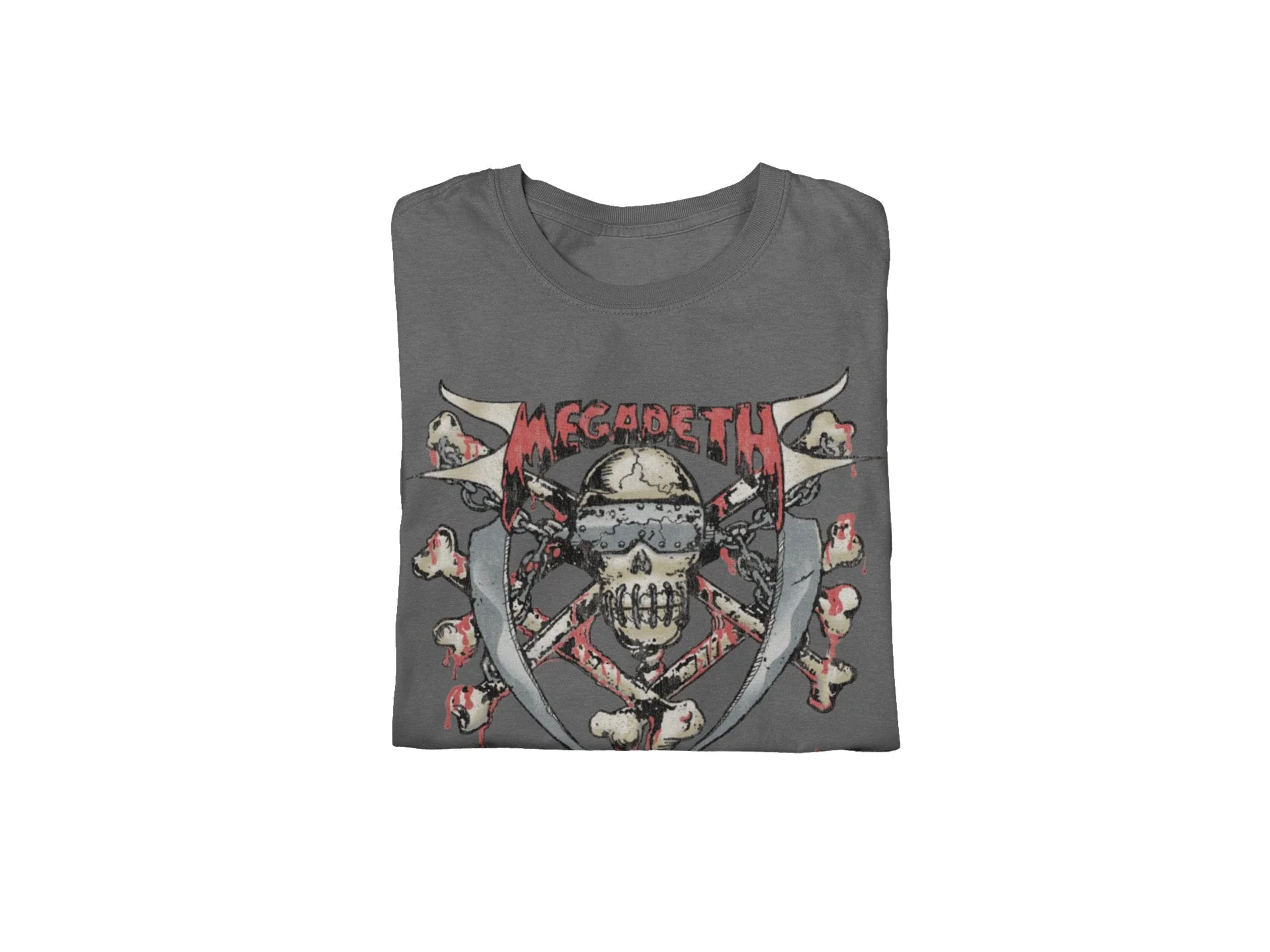 Megadeth - Hand Painted Vic Jumbo Print T-Shirt - Image 3