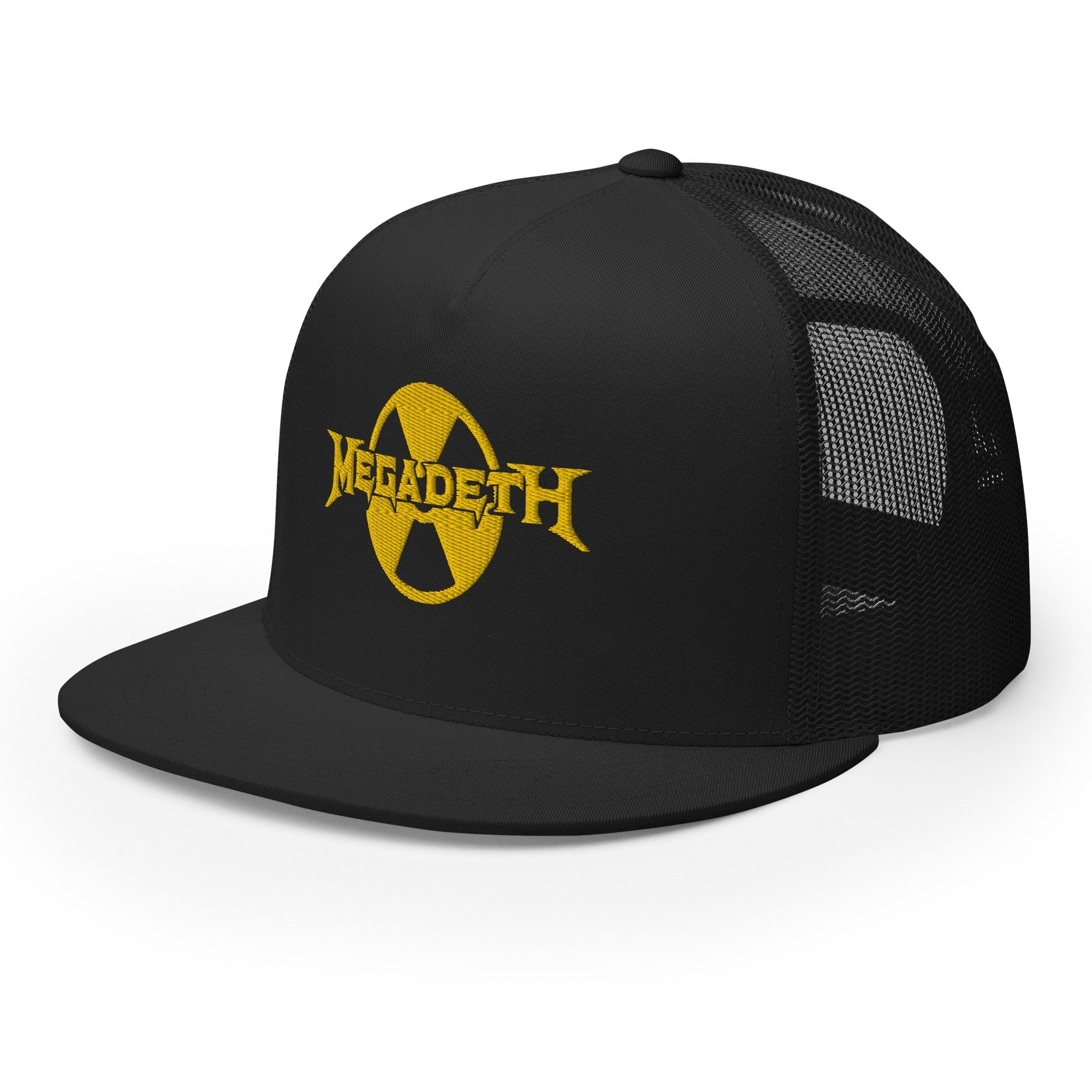 Megadeth - Logo Flat Brim Trucker Hat - Image 3