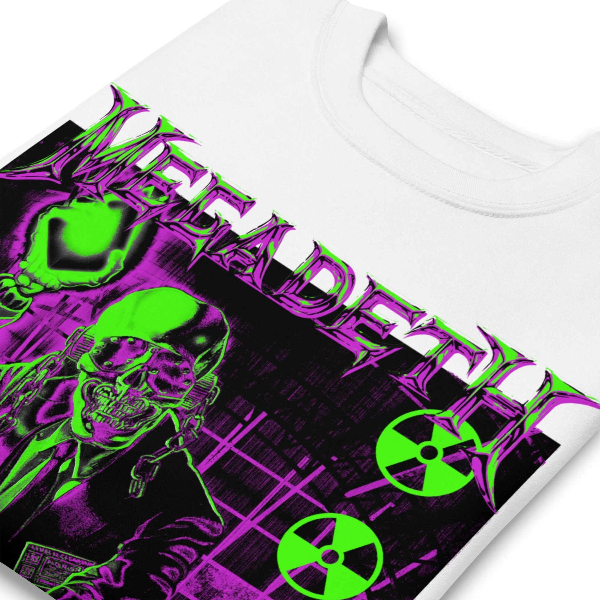 Megadeth - Neon Rust in Peace Jumbo Print Sweatshirt - Image 2