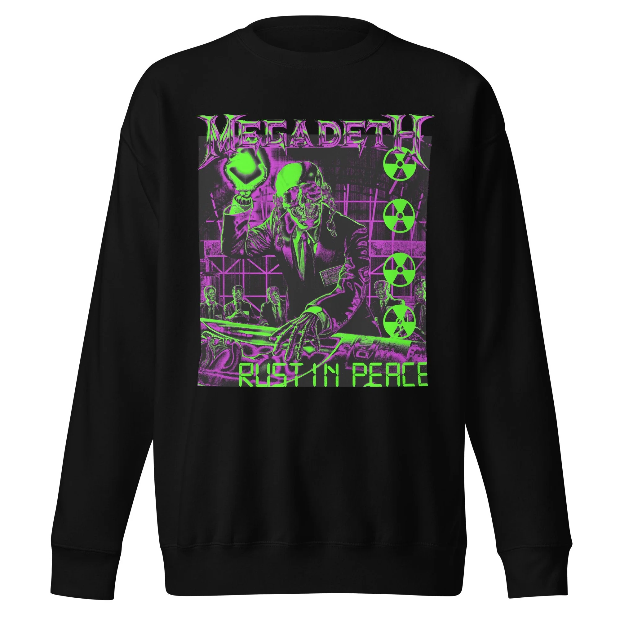 Megadeth - Neon Rust Jumbo Print Sweatshirt
