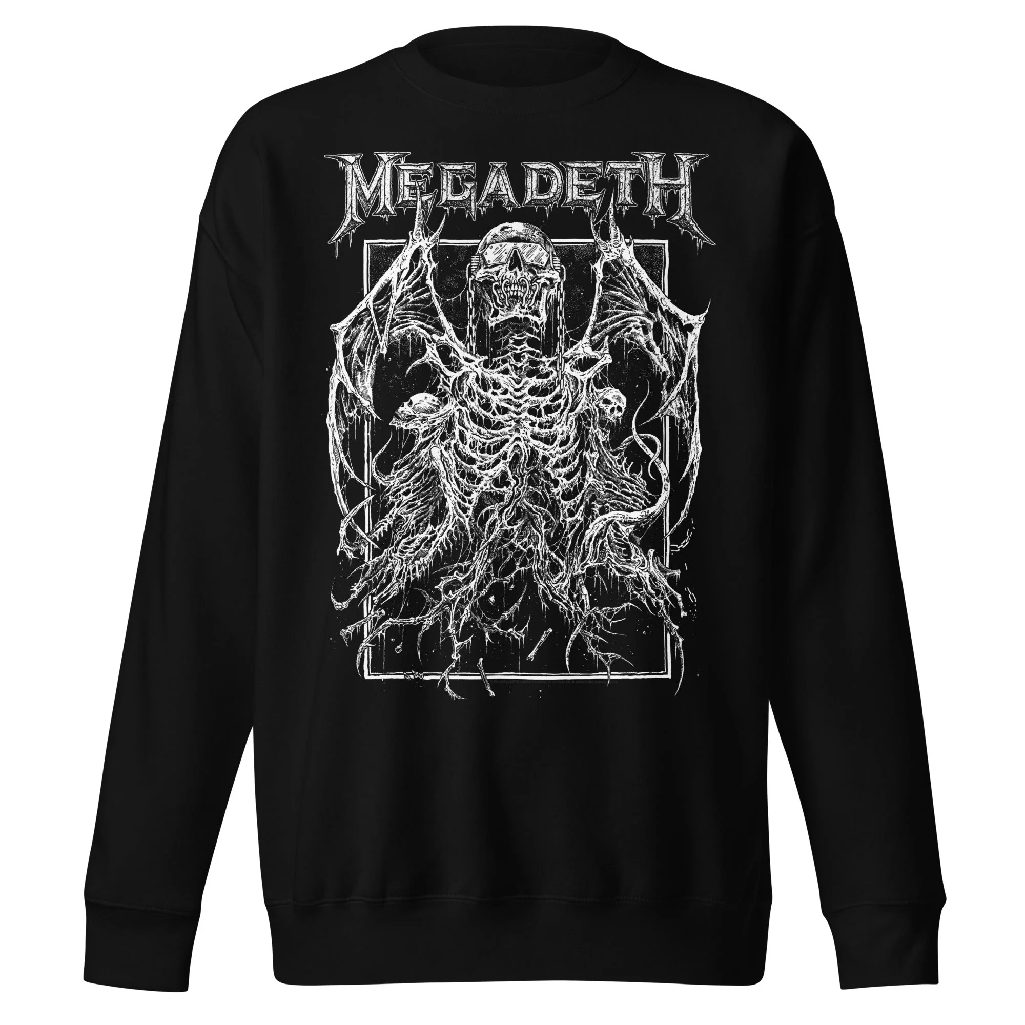 Megadeth - Skeleton Wings Jumbo Print Sweatshirt