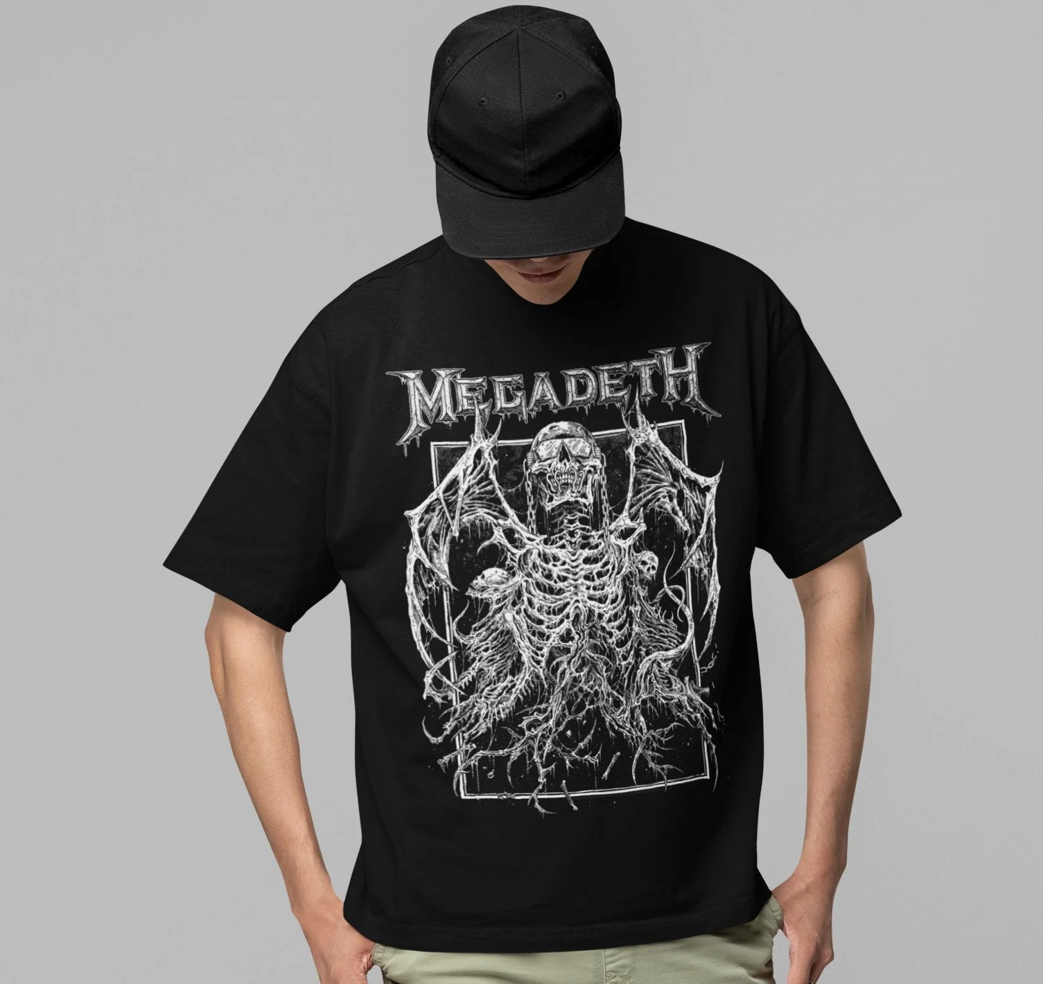Megadeth - Skeleton Wings Jumbo Print T-Shirt - Image 2