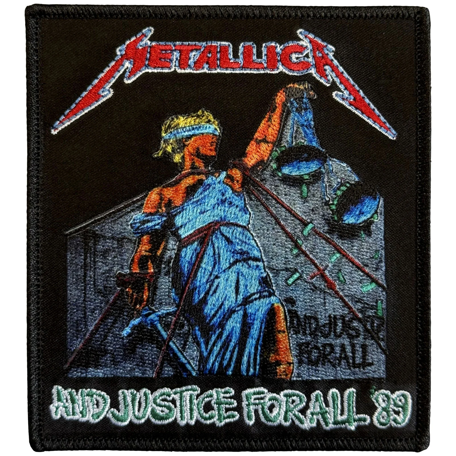 Justice Bright Colours Woven Patch