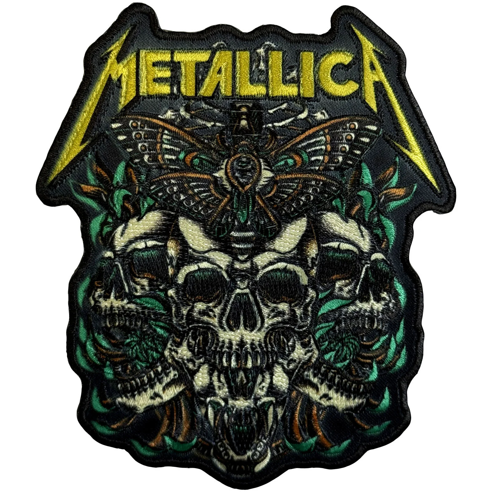 Moth Into Flame Woven Patch