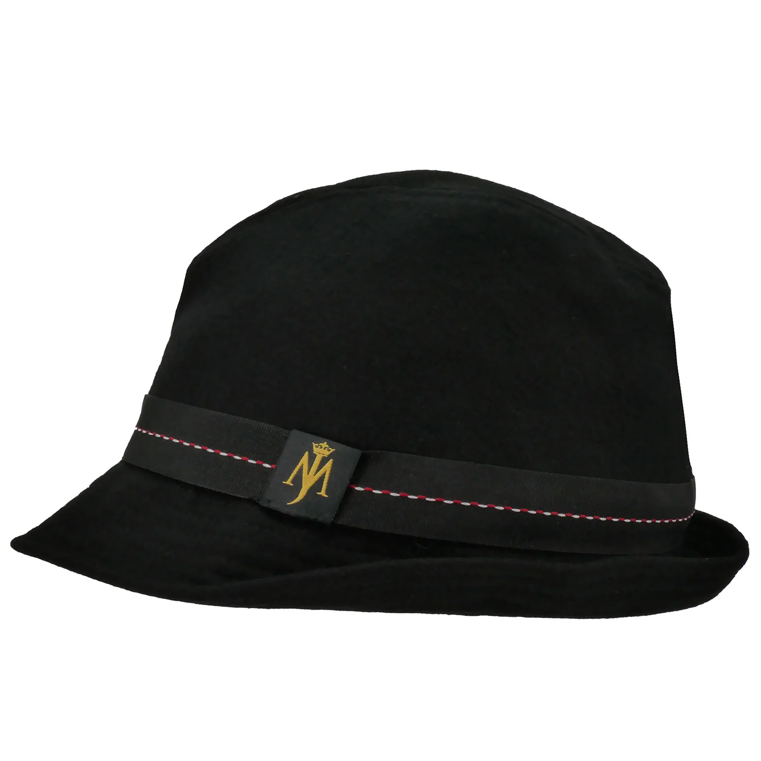 MJ Logo Wool Fedora Baseball Cap - Image 3