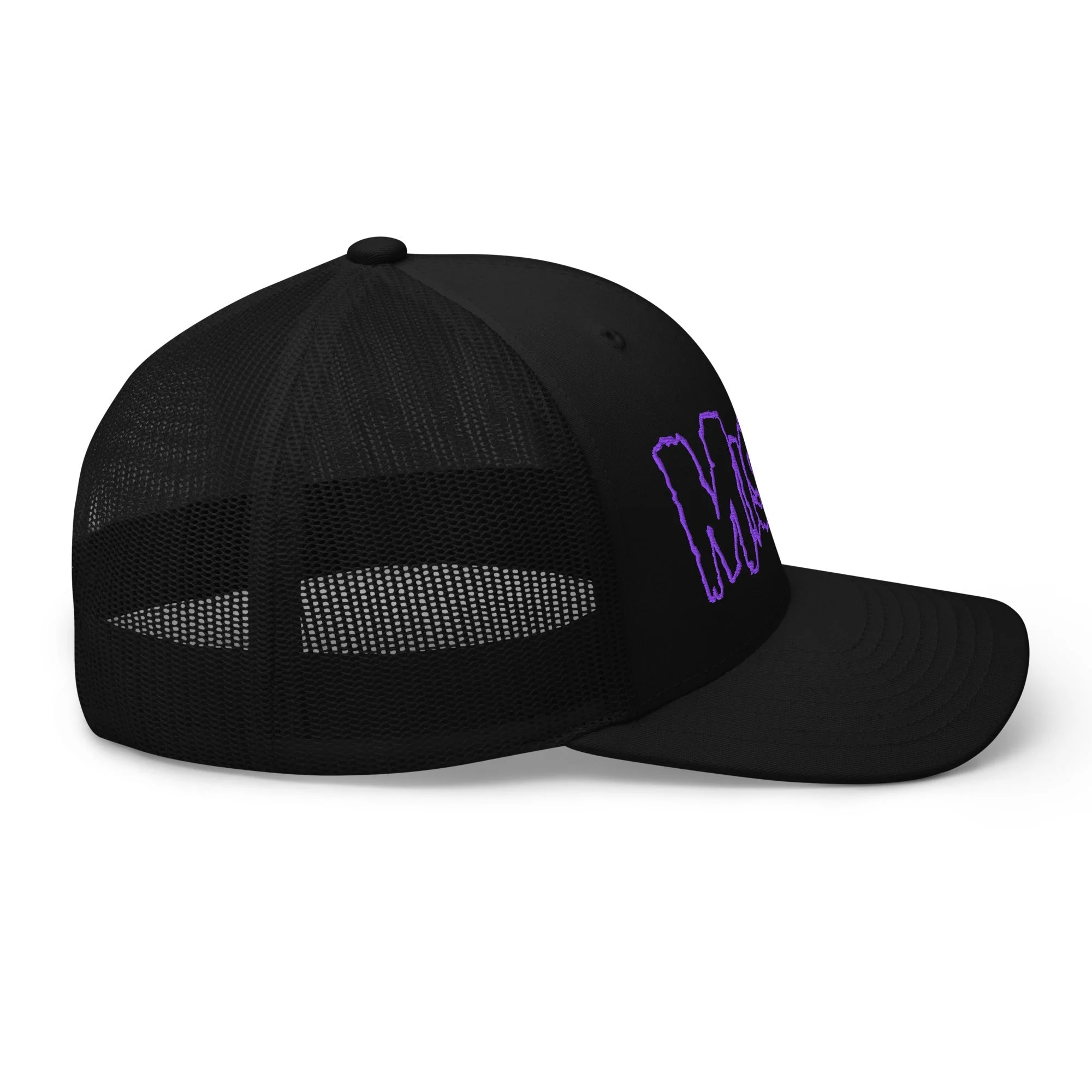 Misfits - Purple Drip Logo Trucker HD Embroidered Hat - Image 3