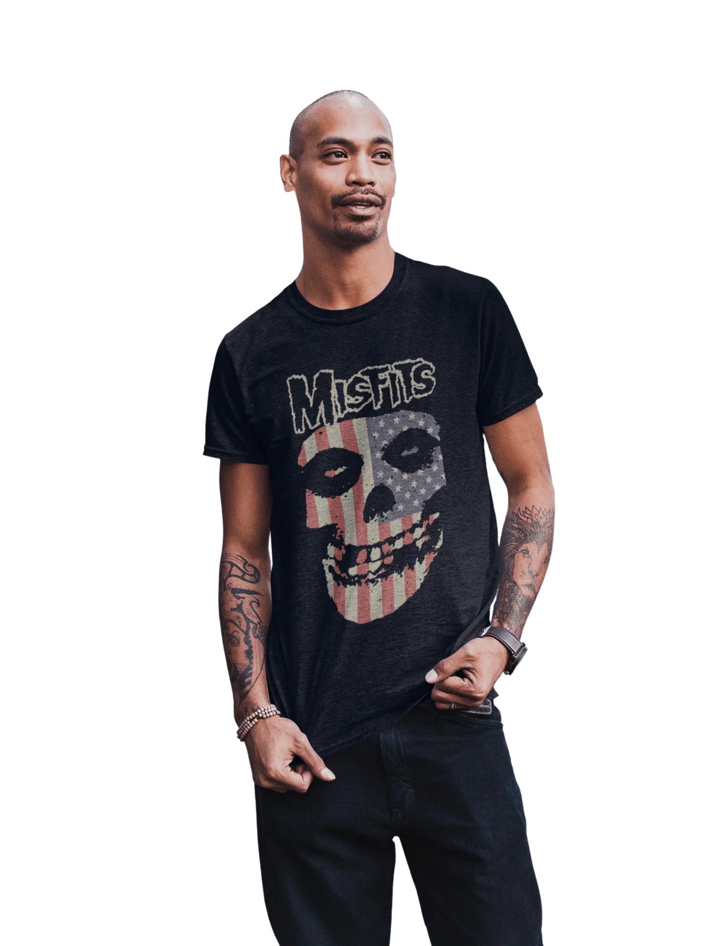 Misfits - USA Skull T-Shirt - Image 2