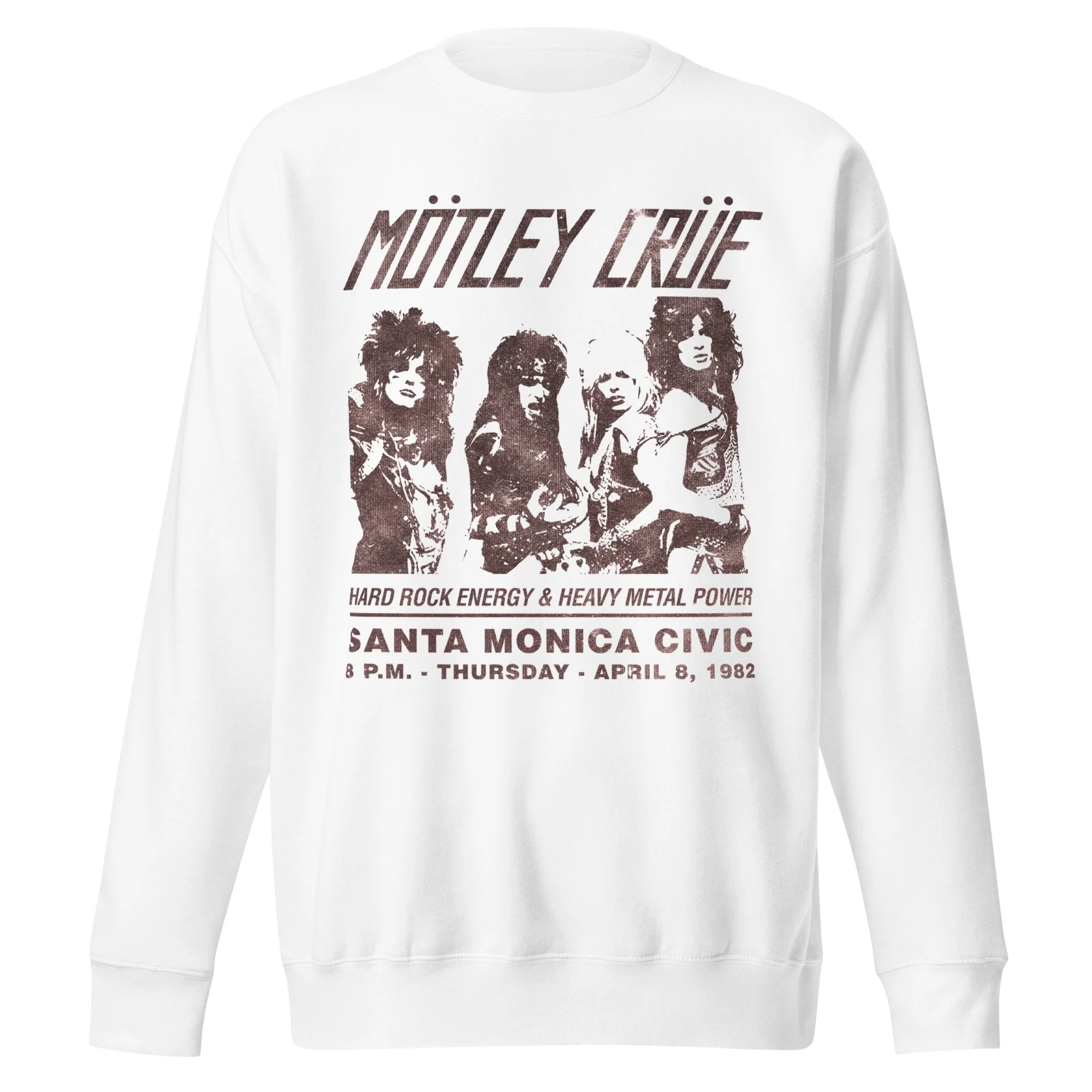 Motley Crue - '82 Santa Monica Jumbo Print Sweatshirt