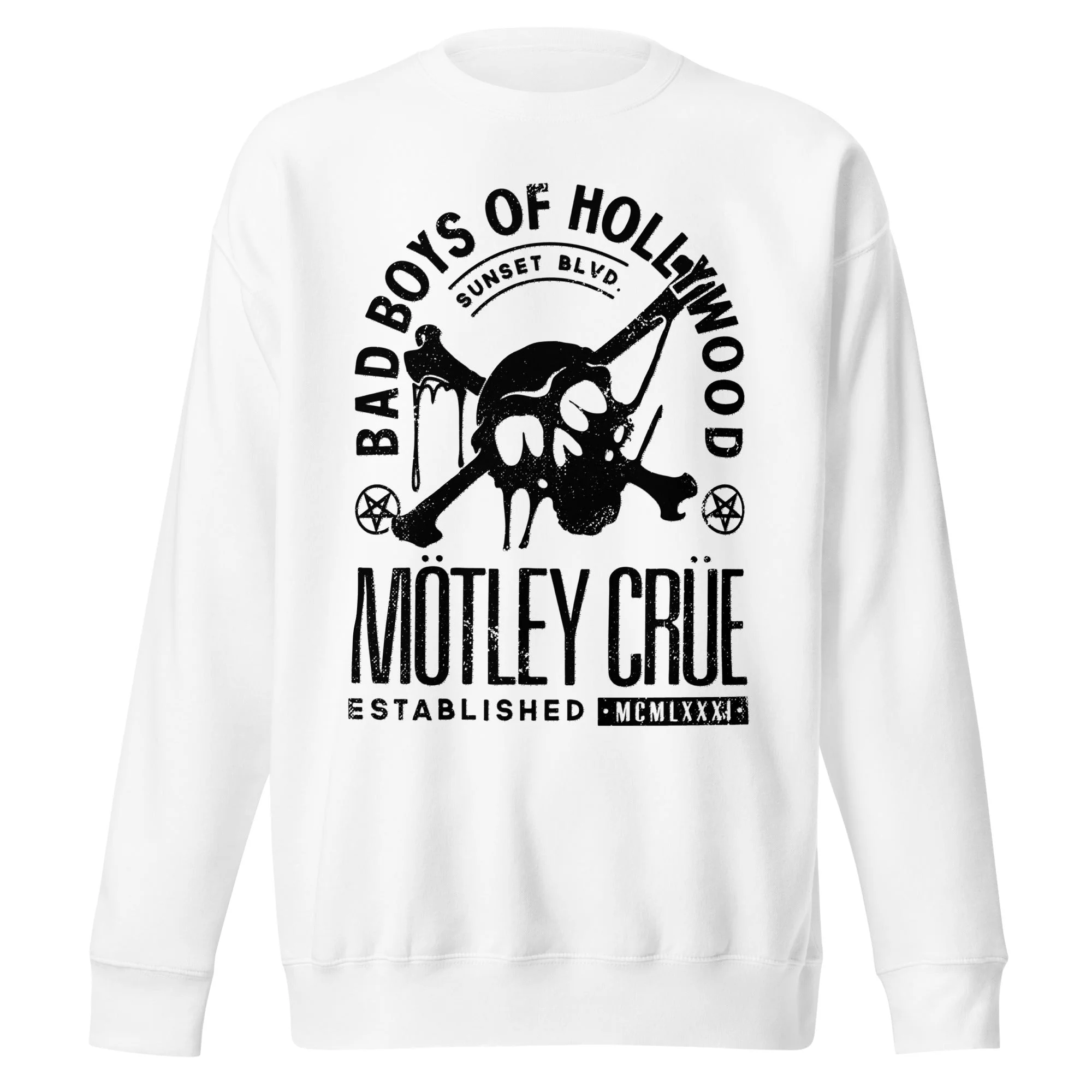Motley Crue - Bad Boys of Hollywood Jumbo Print Sweatshirt