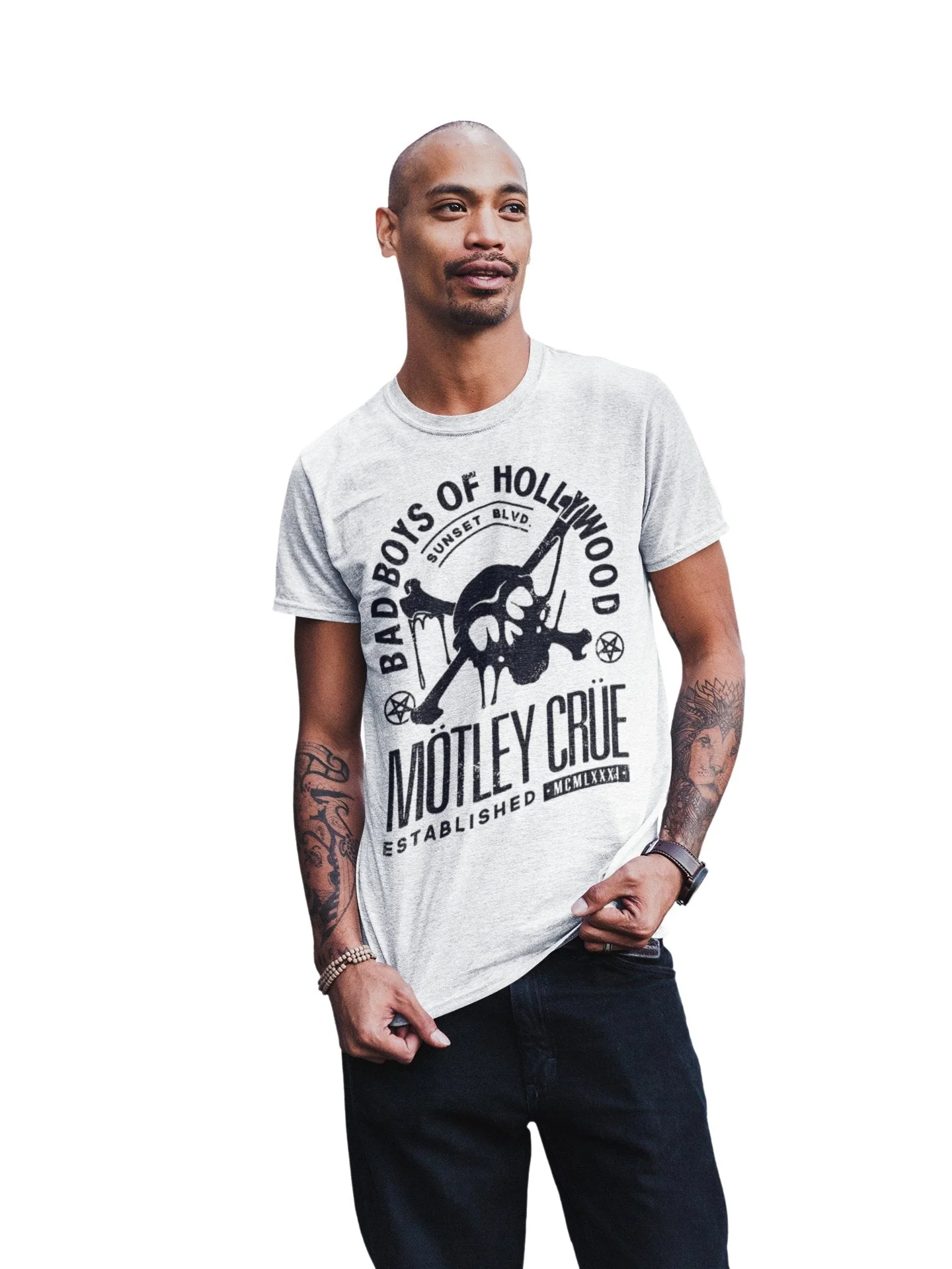 Motley Crue - Bad Boys of Hollywood Jumbo Print T-Shirt - Image 2