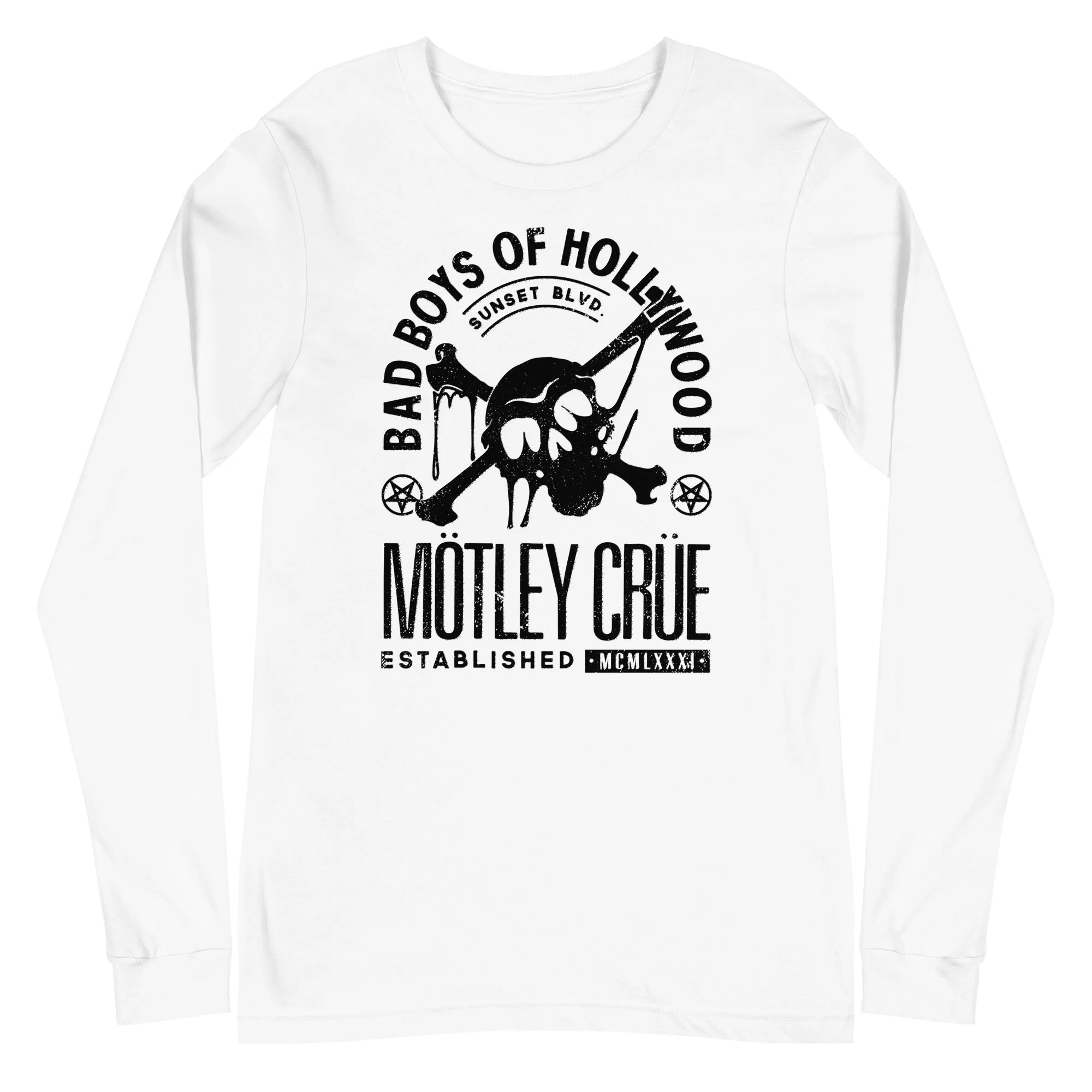 Motley Crue - Bad Boys of Hollywood Long Sleeve T-Shirt