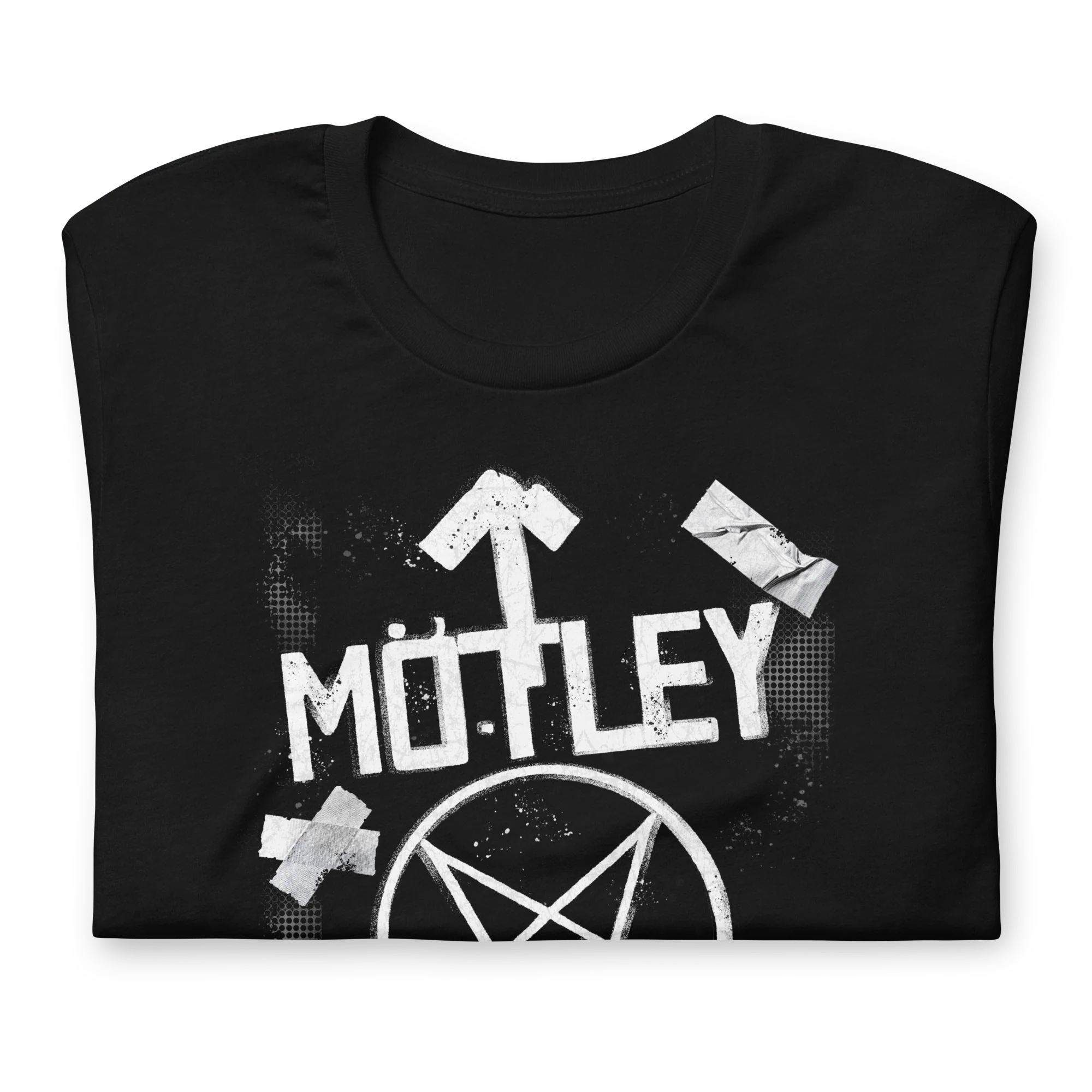 Motley Crue - Black and White Logo T-Shirt - Image 3