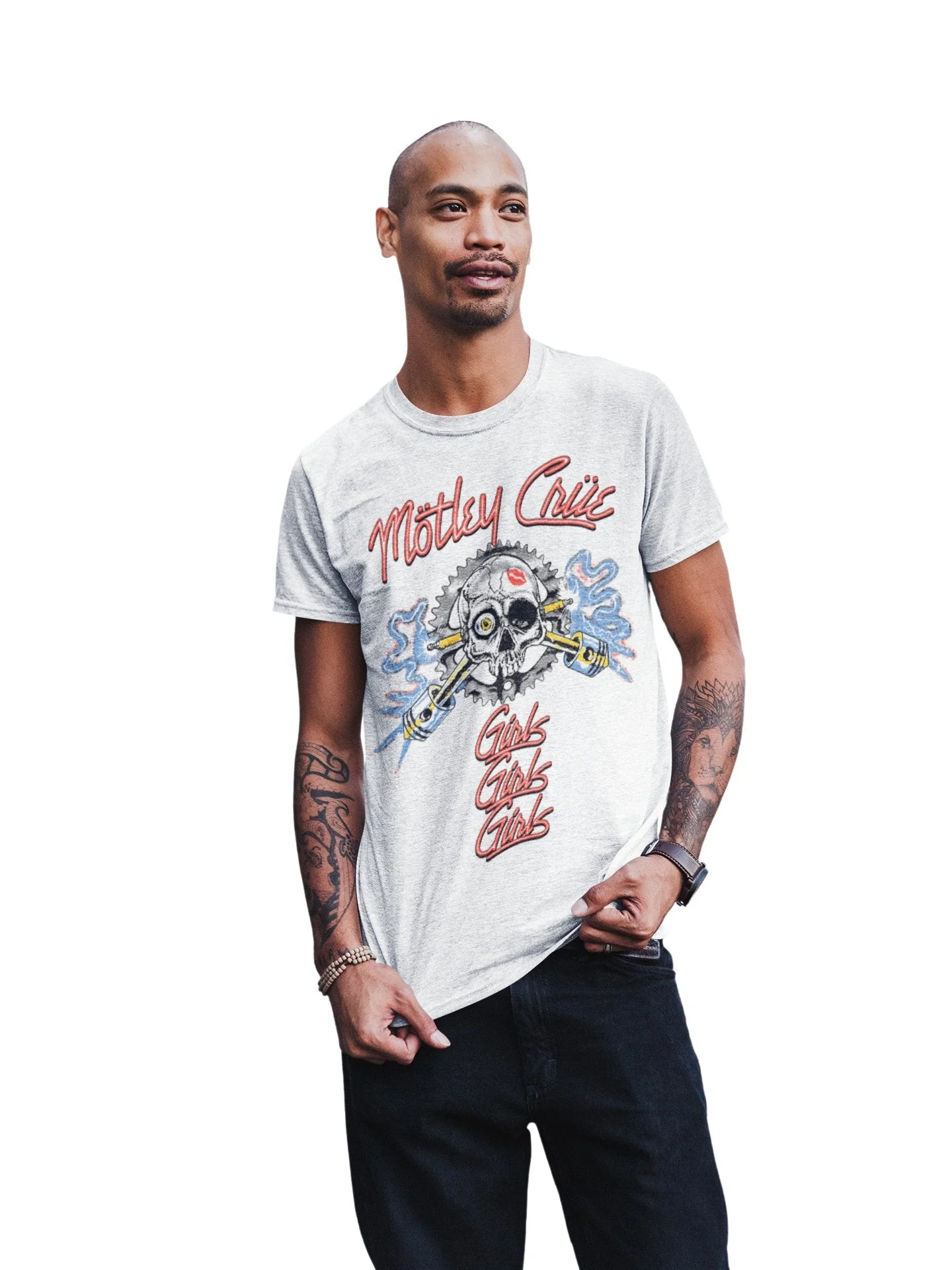 Motley Crue - Girl's Skull Jumbo Print T-Shirt - Image 2
