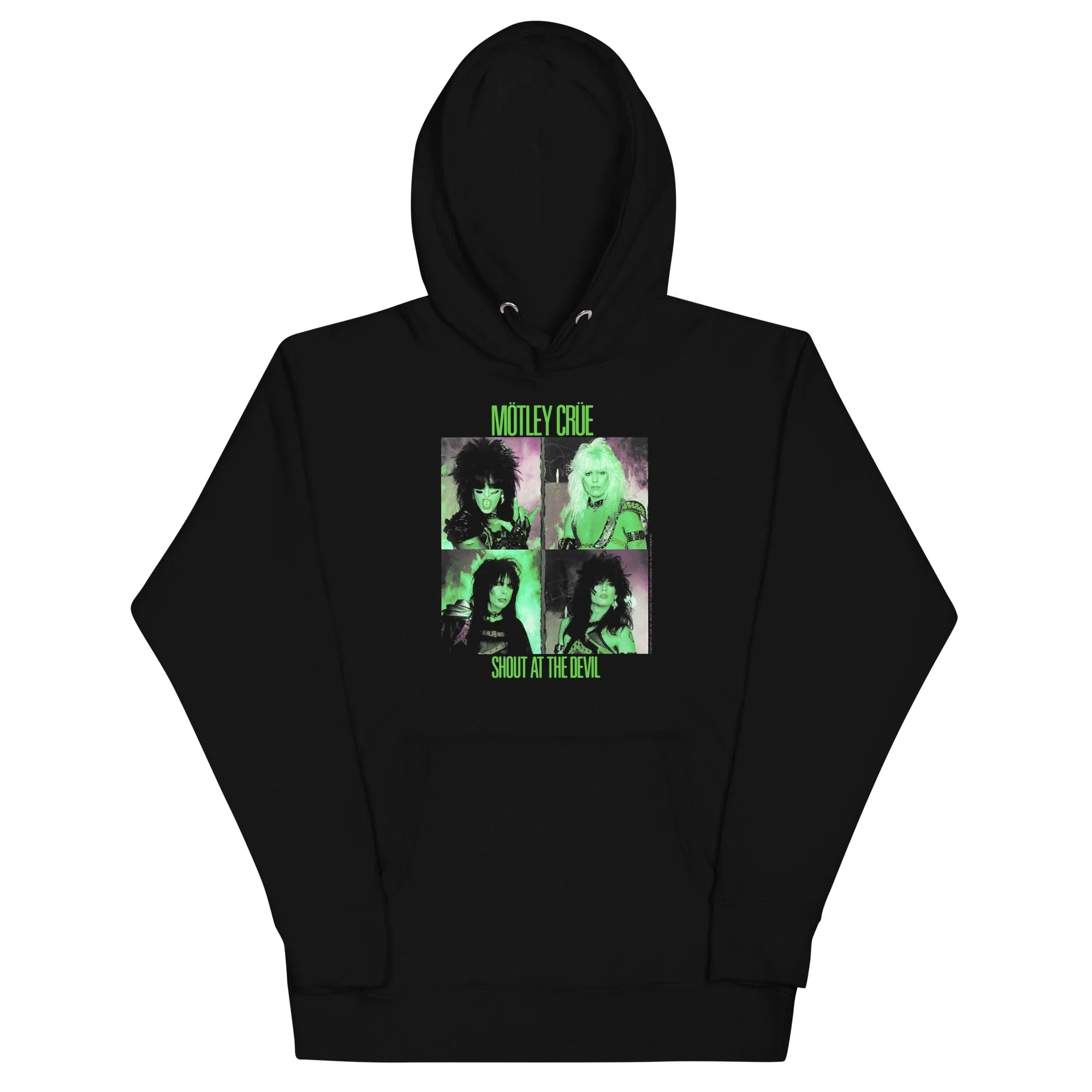 Motley Crue - Green Shout Classic Hoodie