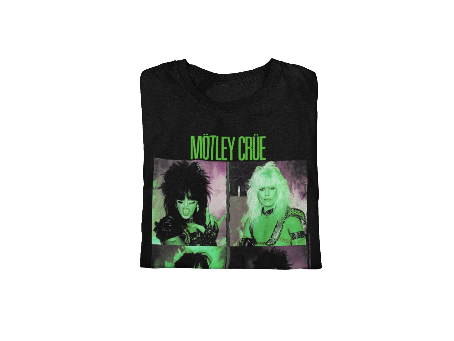Motley Crue - Green Shout T-Shirt - Image 2